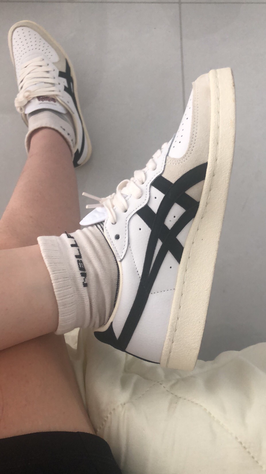 custom review-Onitsuka Tiger GSM Low Топ Скейтборд Кроссовки Унисекс Белый Серый Черный