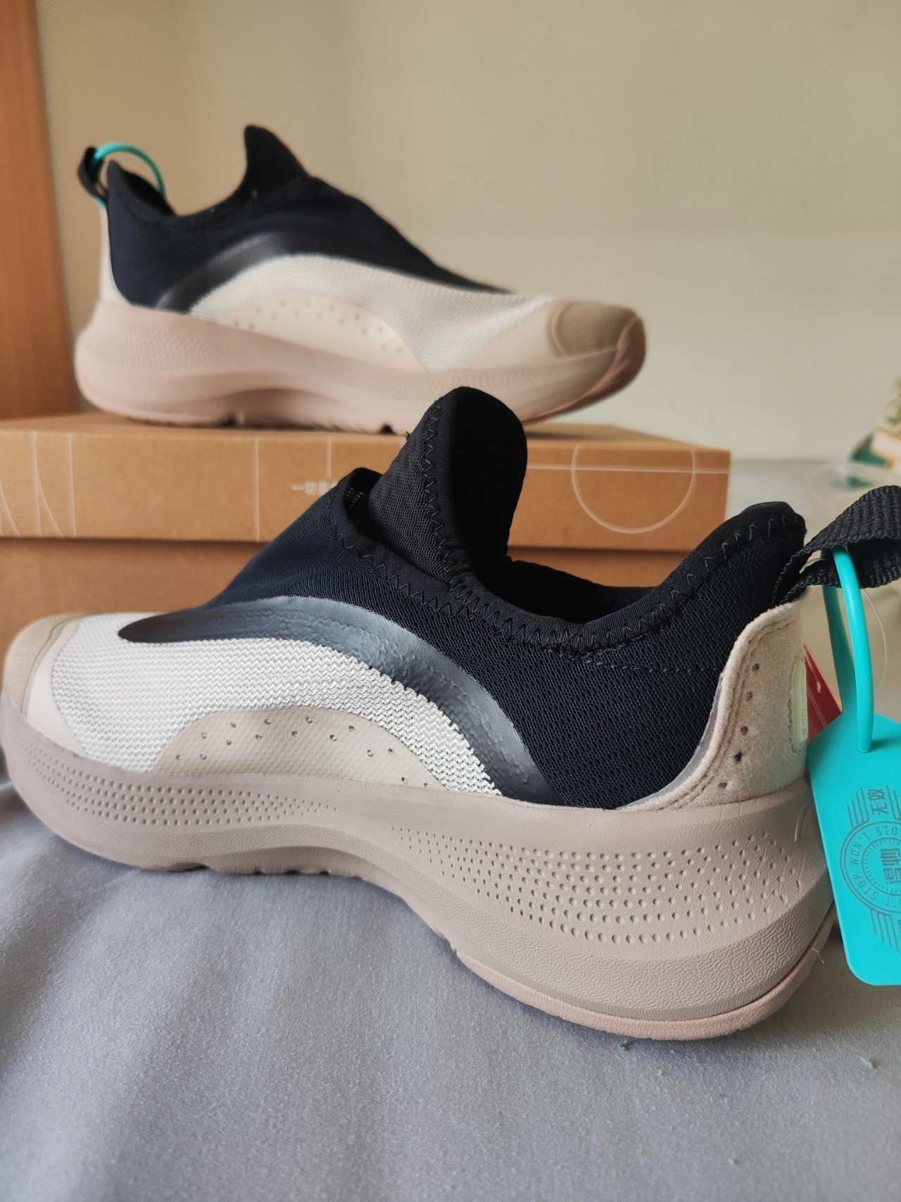 custom review-LINING SOFT GO Casual Низкий Топ Лунный Серый Черный Мужской