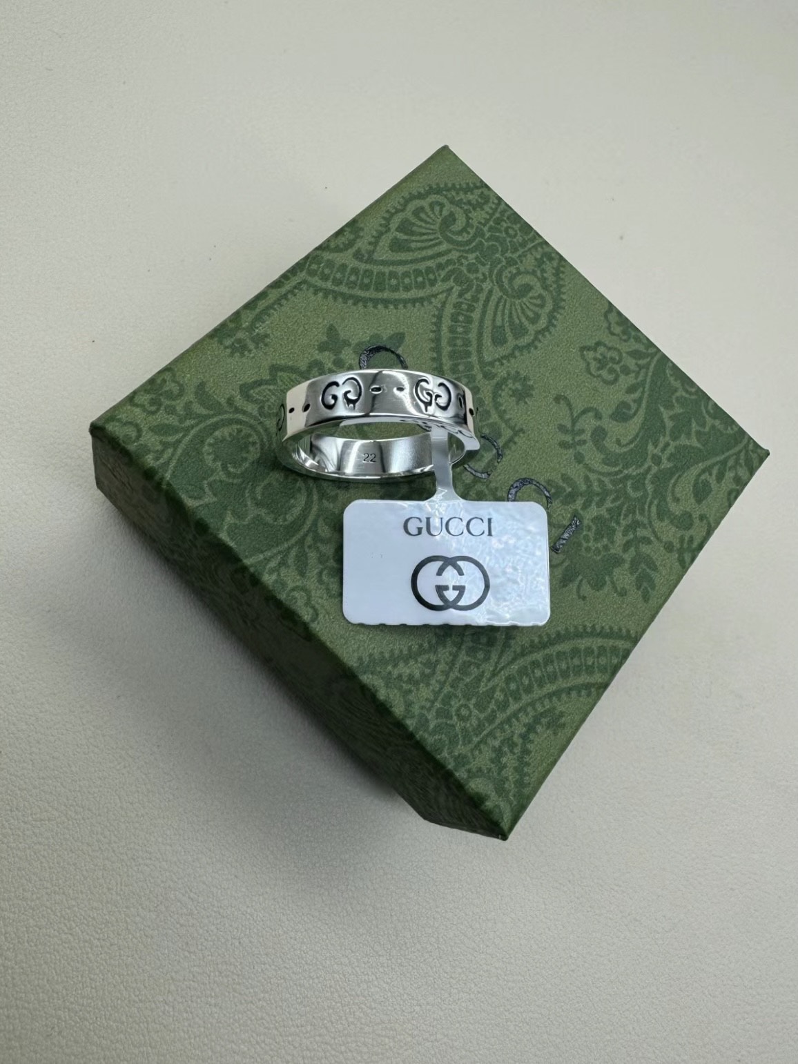 古驰gucci小精灵纯银戒指