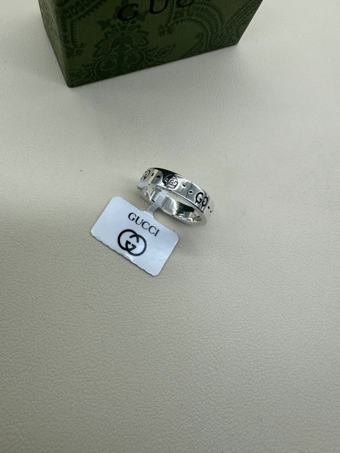 古驰gucci小精灵纯银戒指
