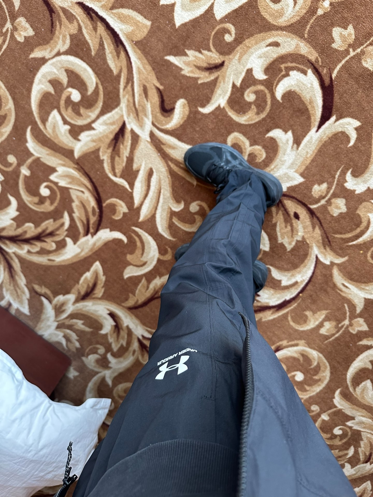 custom review-Under Armour Woven Collection Вязаные тренировочные брюки мужские черные