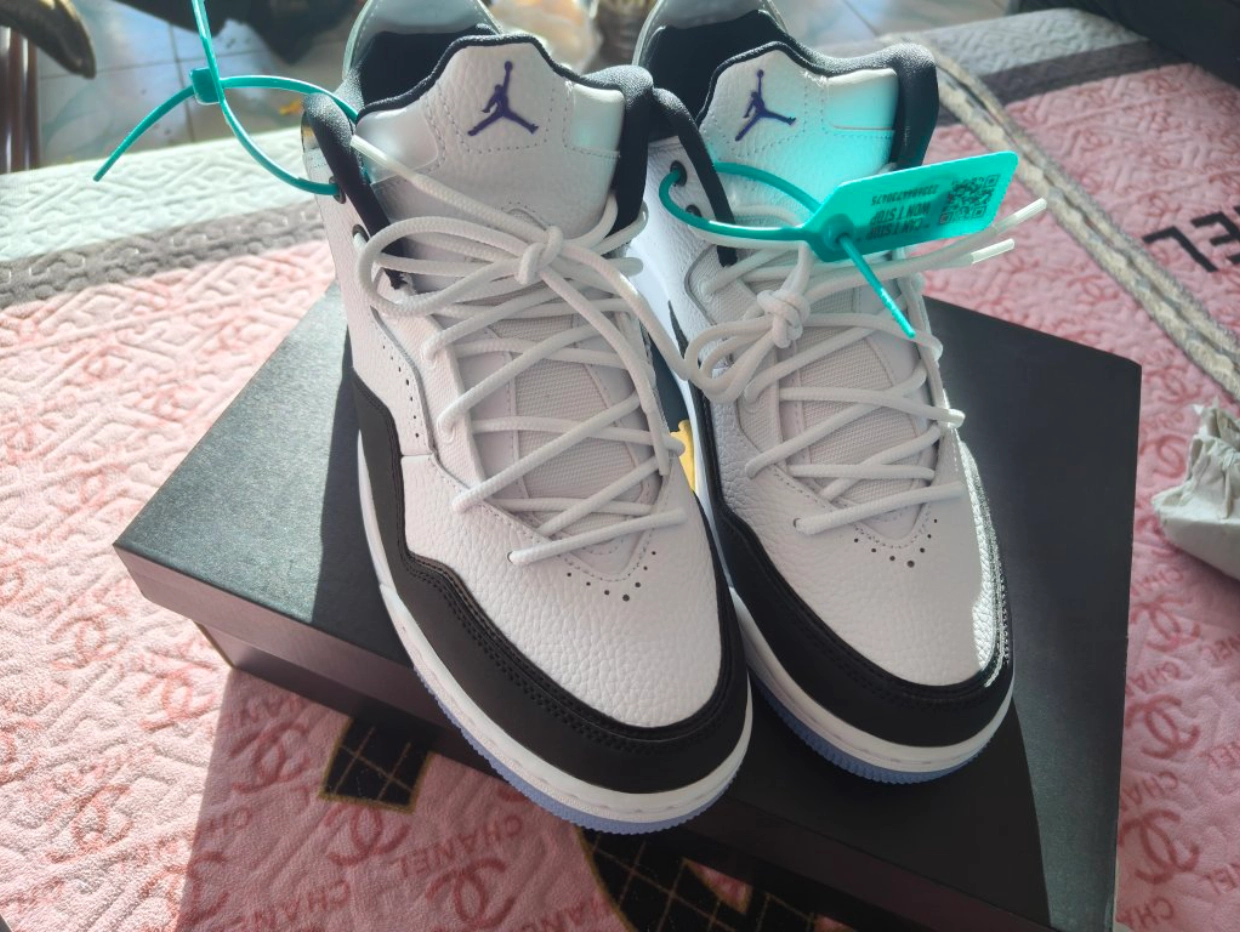 custom review-Jordan Courtside 23 Concord Slip-Resistant MID Топ Винтажные Баскетбольные Кроссовки Унисекс Черный Белый