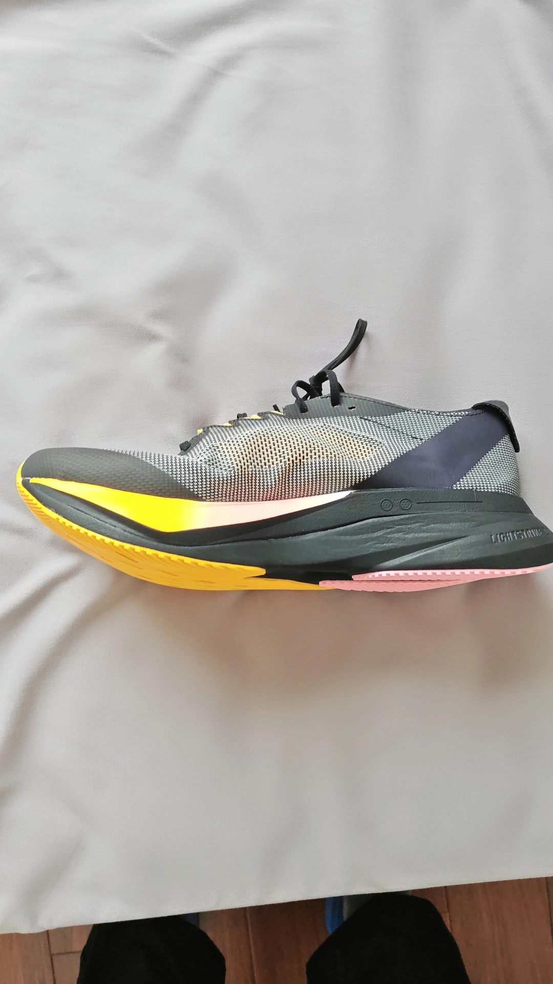 custom review-Adidas Adizero Boston 12 Беговые кроссовки Низкий топ Черный Серый Цвет Мужской