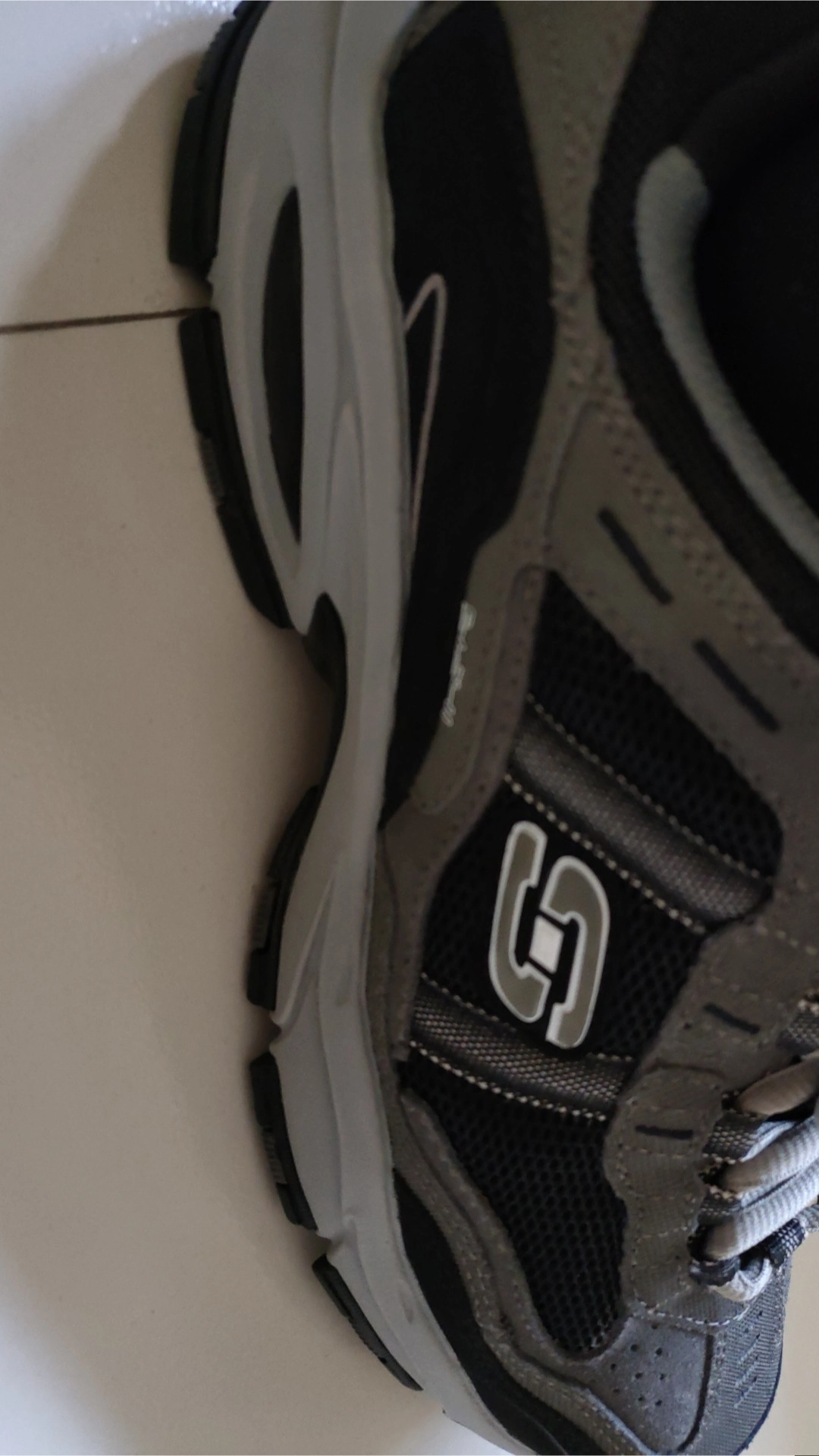 custom review-Skechers Vigor 2,0 Устойчивый к истиранию Низкий Топ Повседневная обувь Мужская Угольный Черный