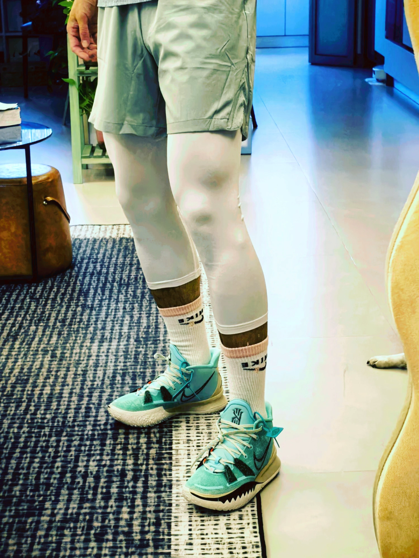 custom review-Nike Kyrie 7 EP MID Топ Баскетбольные кроссовки для игры Мужской Мятно-зеленый Азиатская версия