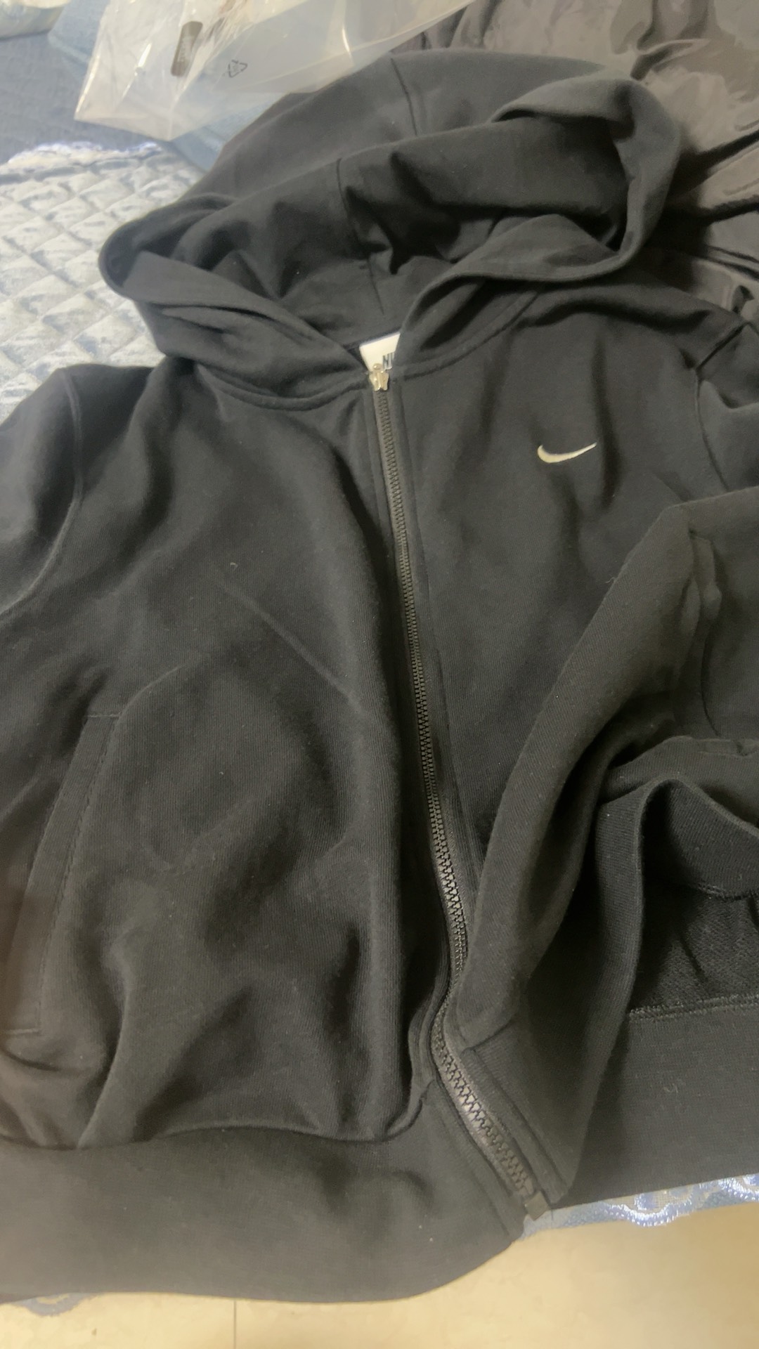 custom review-nike Sportswear CHILL Terry Толстовка Женская Черная