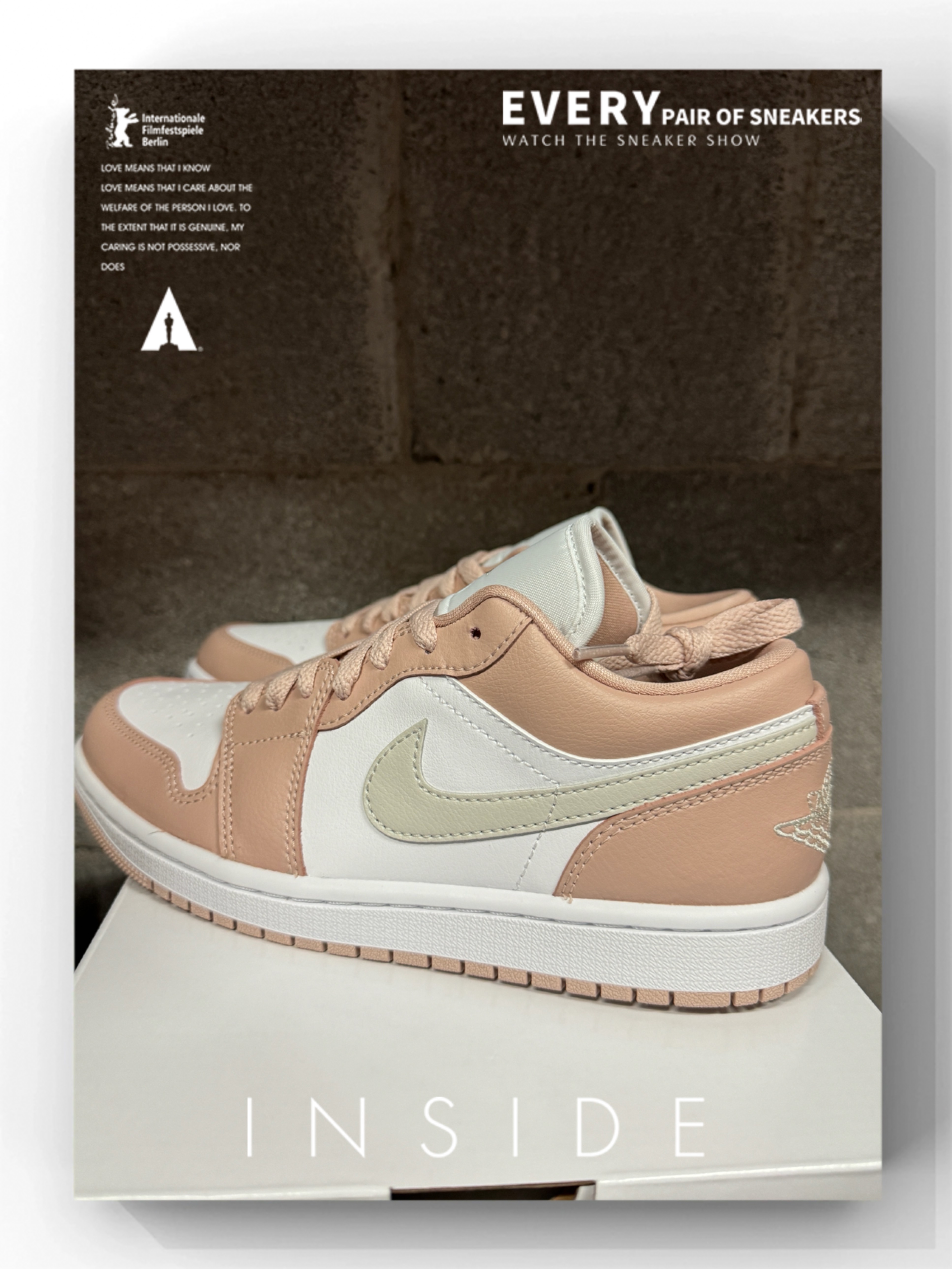 nike aj1 淡粉白色的乔1
