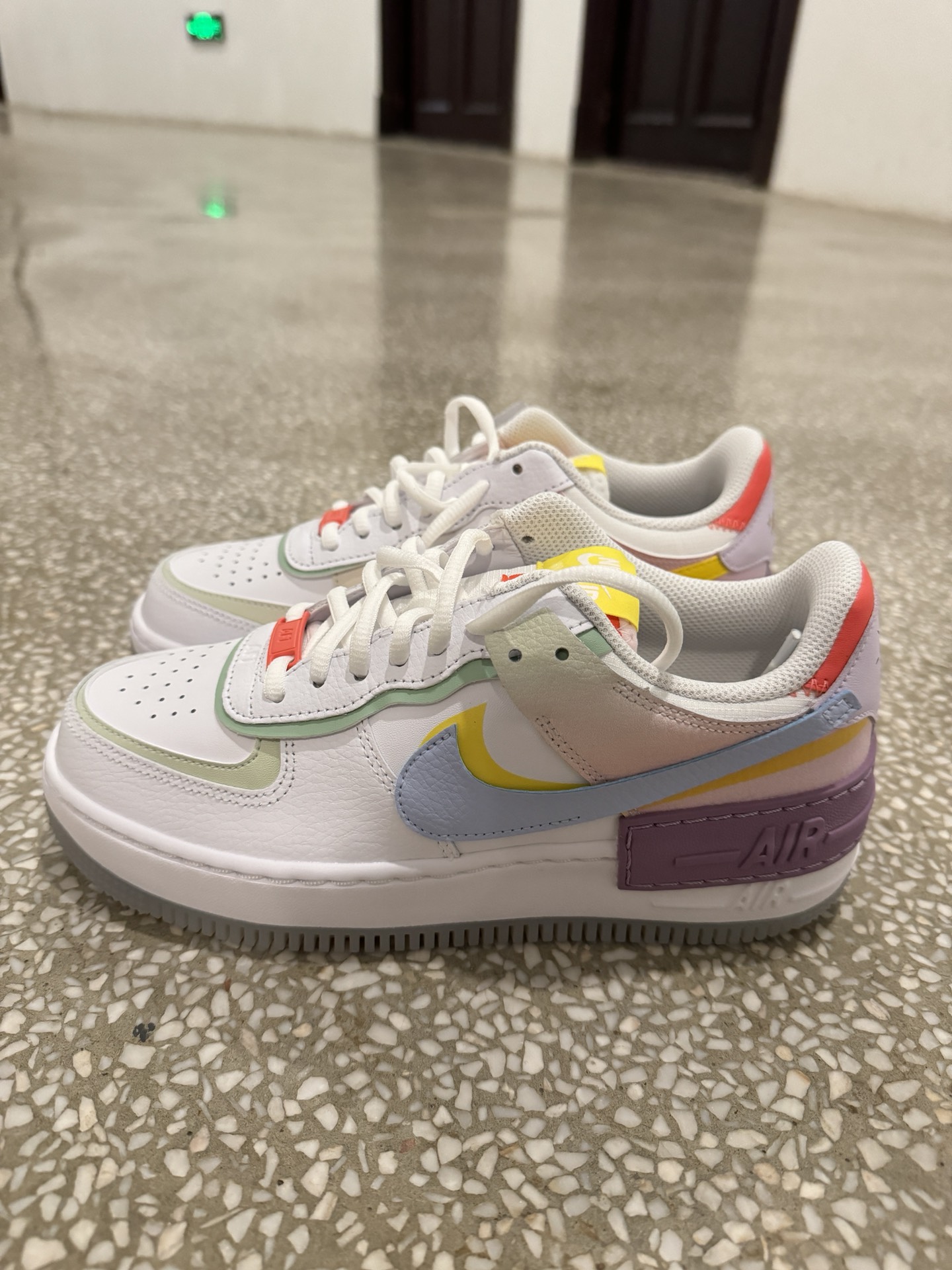 nike 超轻af1空军一号 马卡龙配色