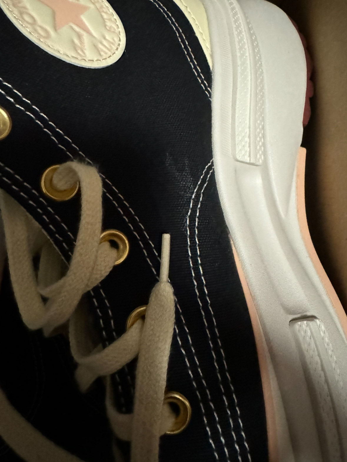 custom review-Конверс Run Star Legacy CX Износостойкий и Легкий Высокий Топ Кеды Унисекс Черный Бежевый Розовый