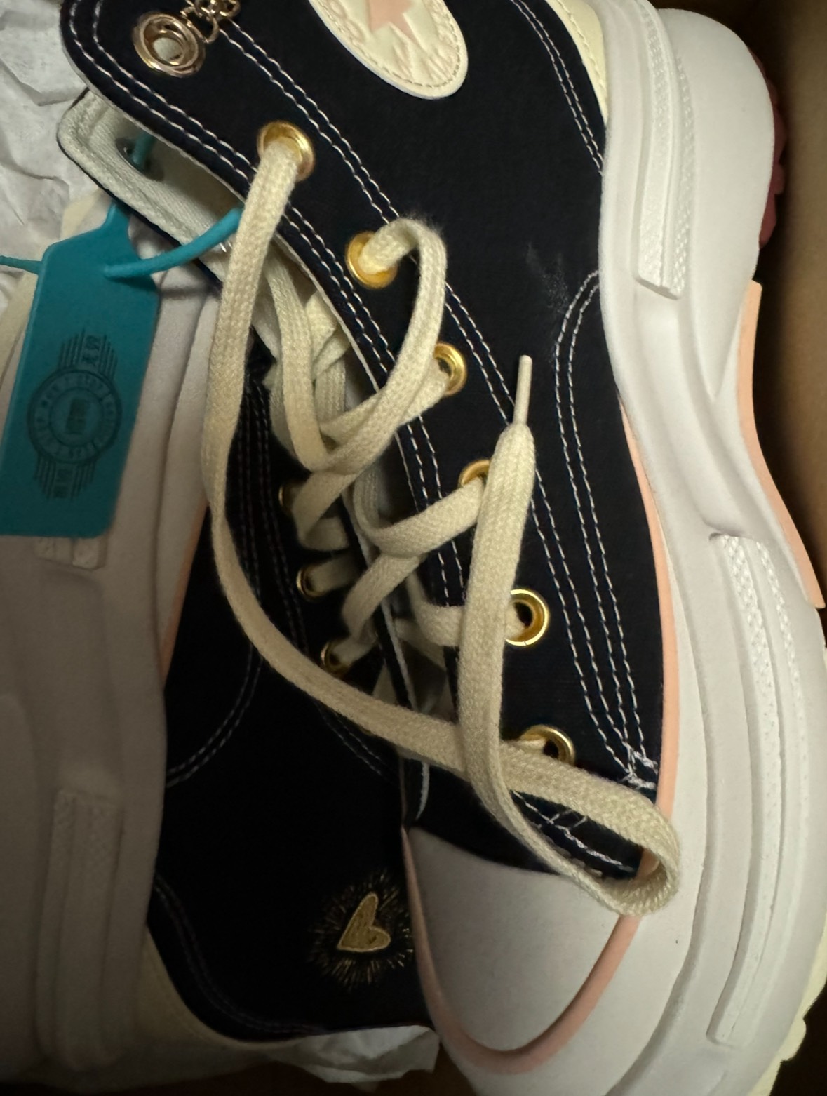 custom review-Конверс Run Star Legacy CX Износостойкий и Легкий Высокий Топ Кеды Унисекс Черный Бежевый Розовый