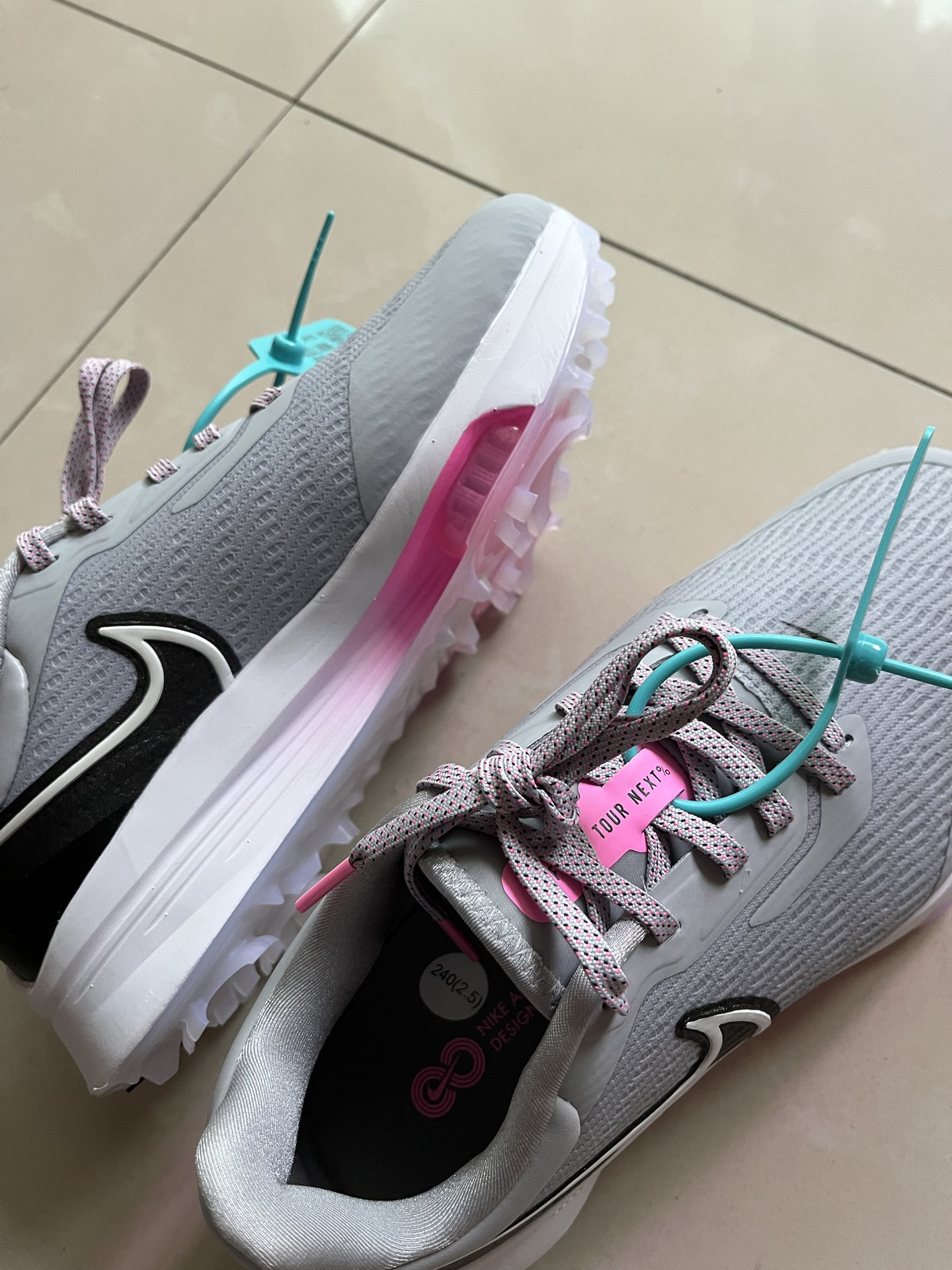 custom review-Nike Air Zoom Infinity Low Топ Обувь для гольфа Унисекс Серый