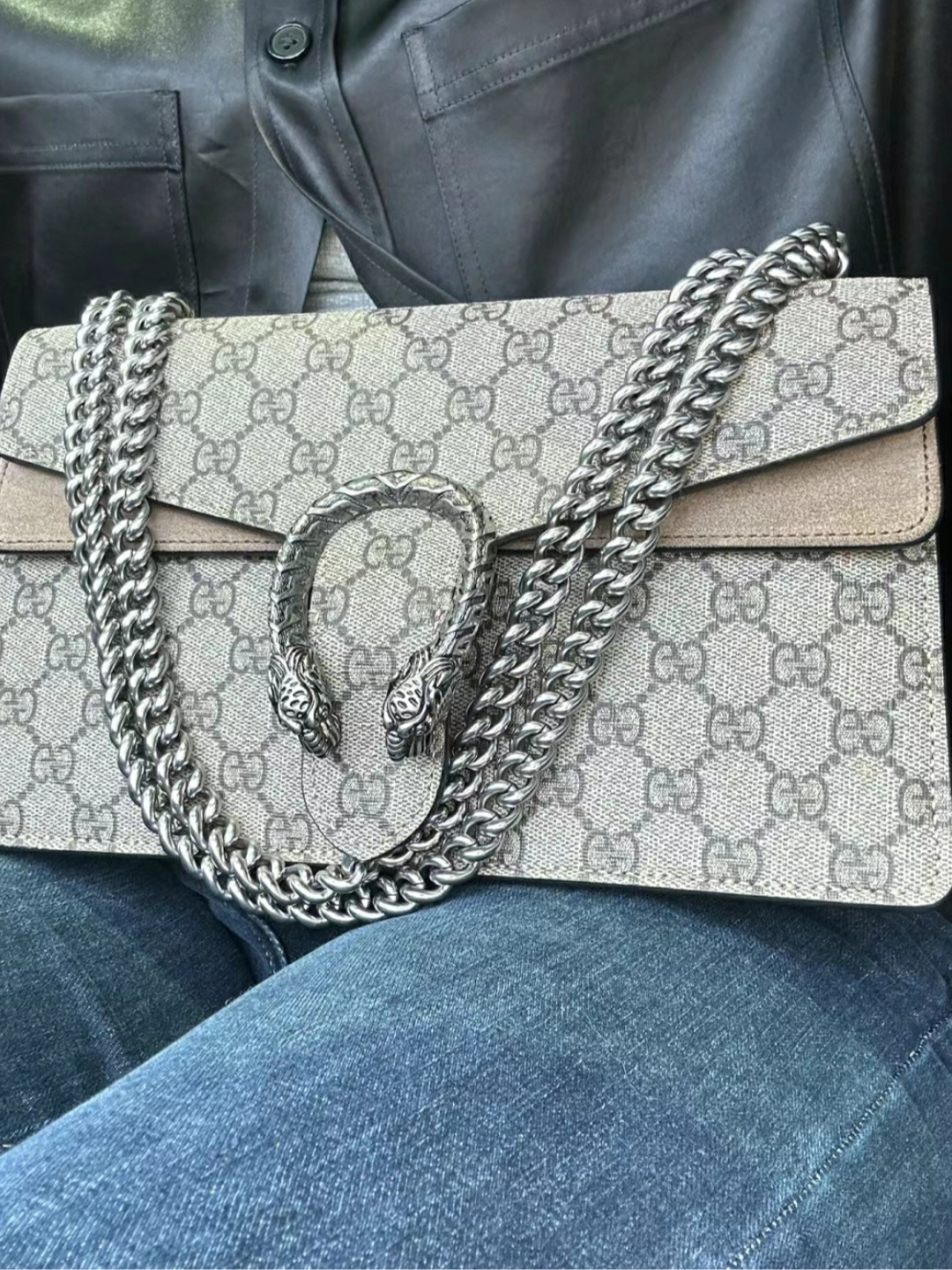 gucci 必入经典好看 小号老花款酒神包
