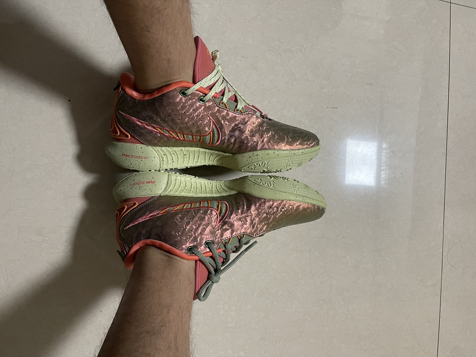 custom review-Nike Lebron 21 Low Топ Баскетбольные кроссовки Мужской Красный Желтый Азиатская версия