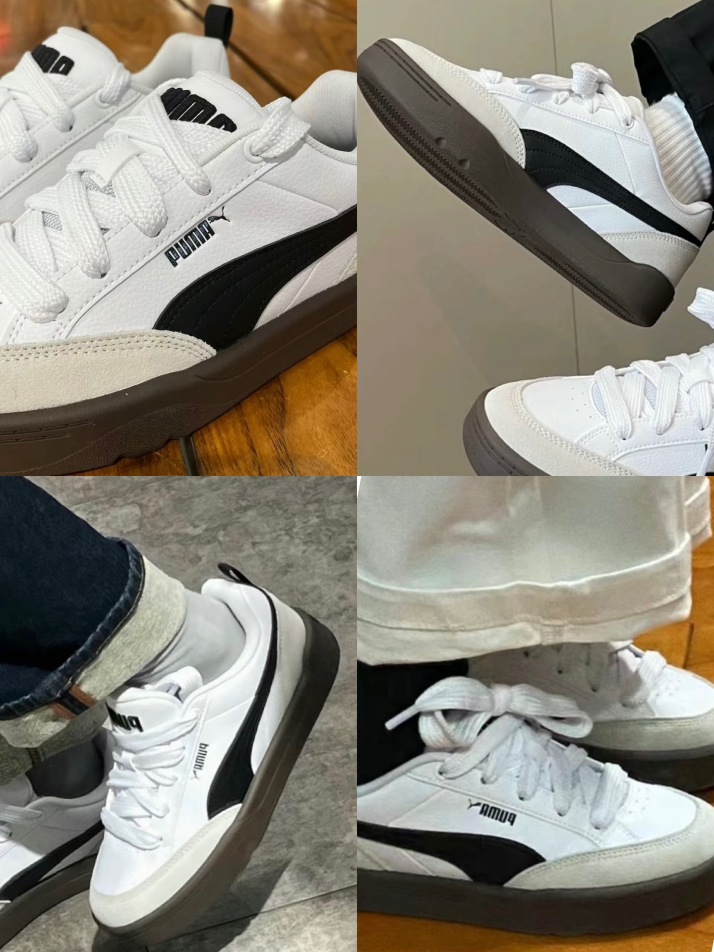 puma蕾哈娜系列面包鞋,这双复古板鞋真的很绝!