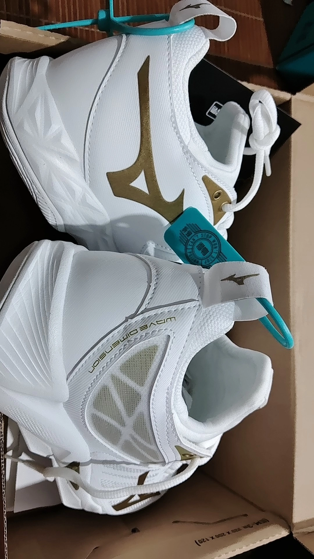 custom review-Mizuno Wave Dimension Амортизирующие шоки противоскользящие устойчивые к истиранию низкий топ кроссовки для тренировок унисекс белый золото