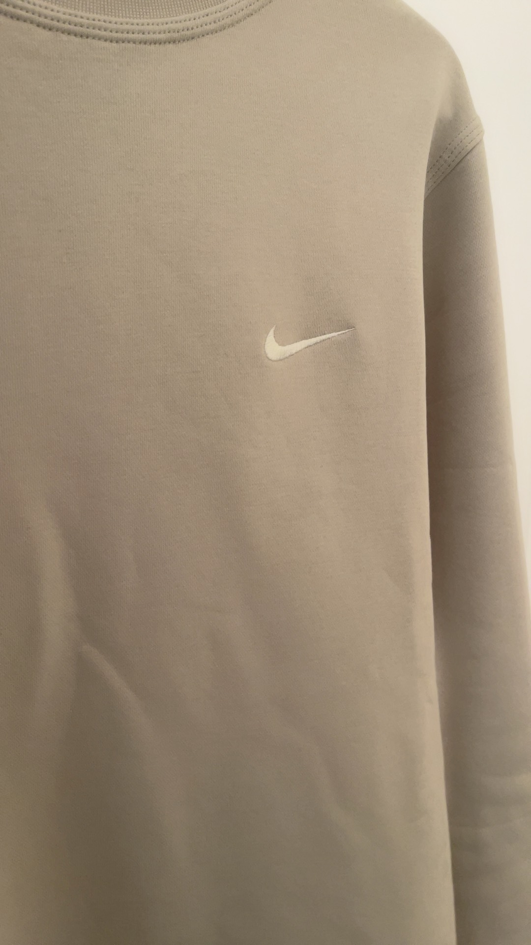 custom review-Nike Светло-серый Мужской Свитшот