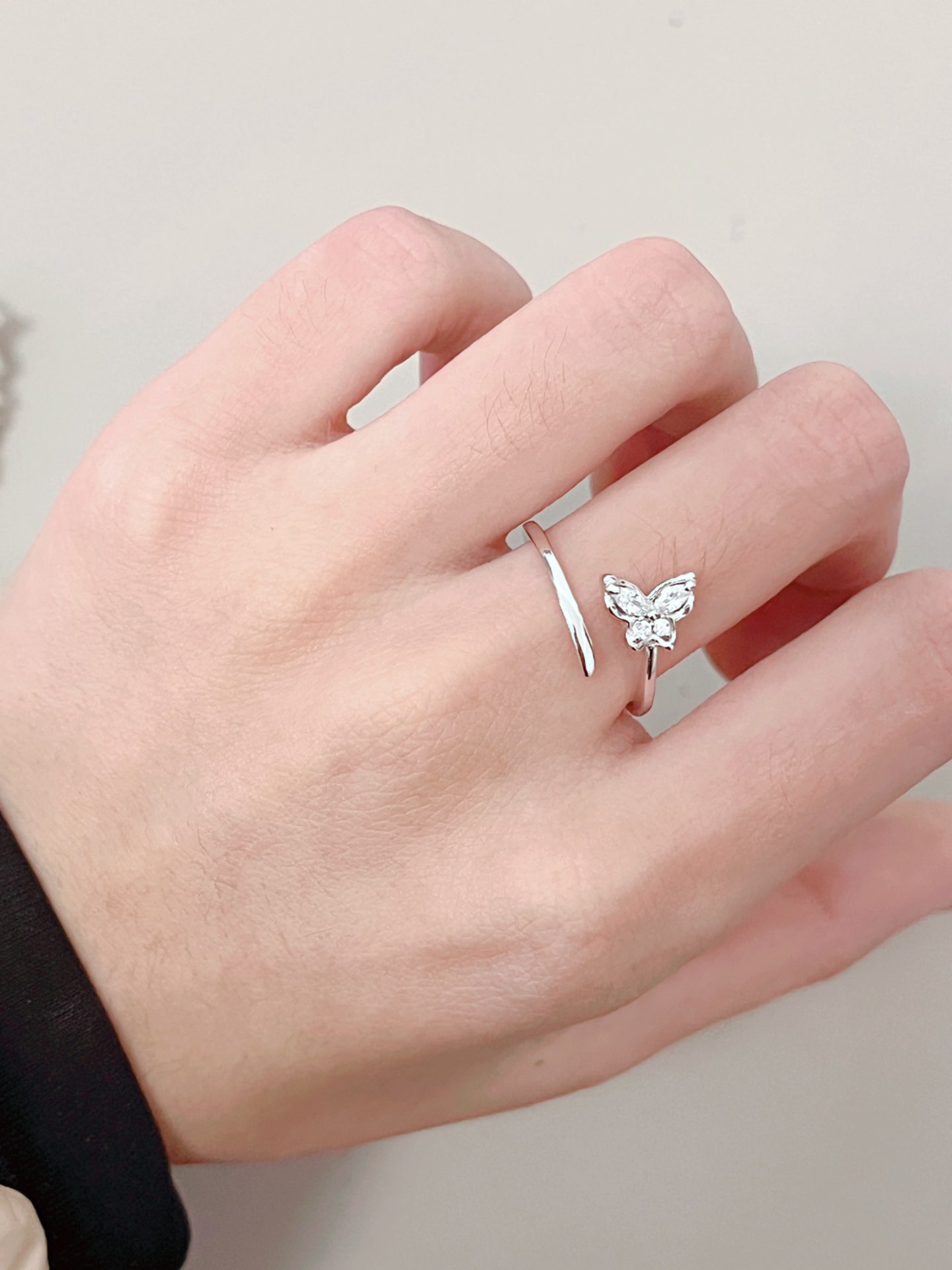 好漂亮的蝴蝶戒指