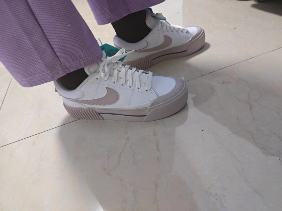 custom review-Nike Court Legacy Lift Скейтборд Кроссовки Женские Белые Розовые