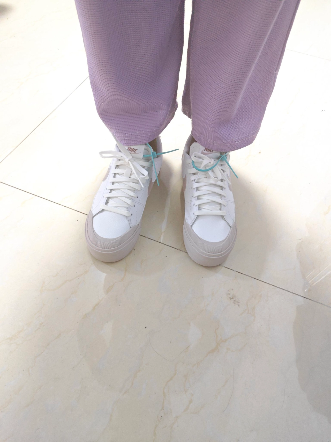 custom review-Nike Court Legacy Lift Скейтборд Кроссовки Женские Белые Розовые