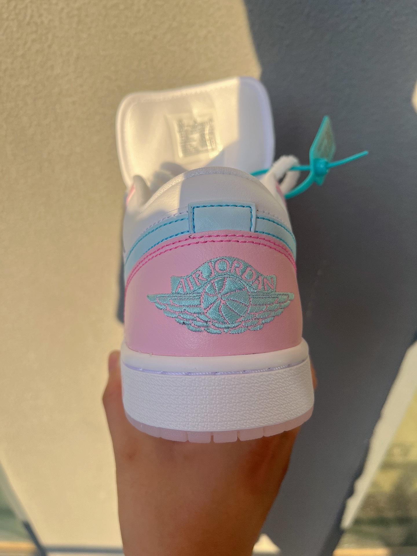 custom review-Jordan Air Jordan 1 Устойчивые к истиранию Низкие Топы Винтажные Баскетбольные Кроссовки Женские Белые