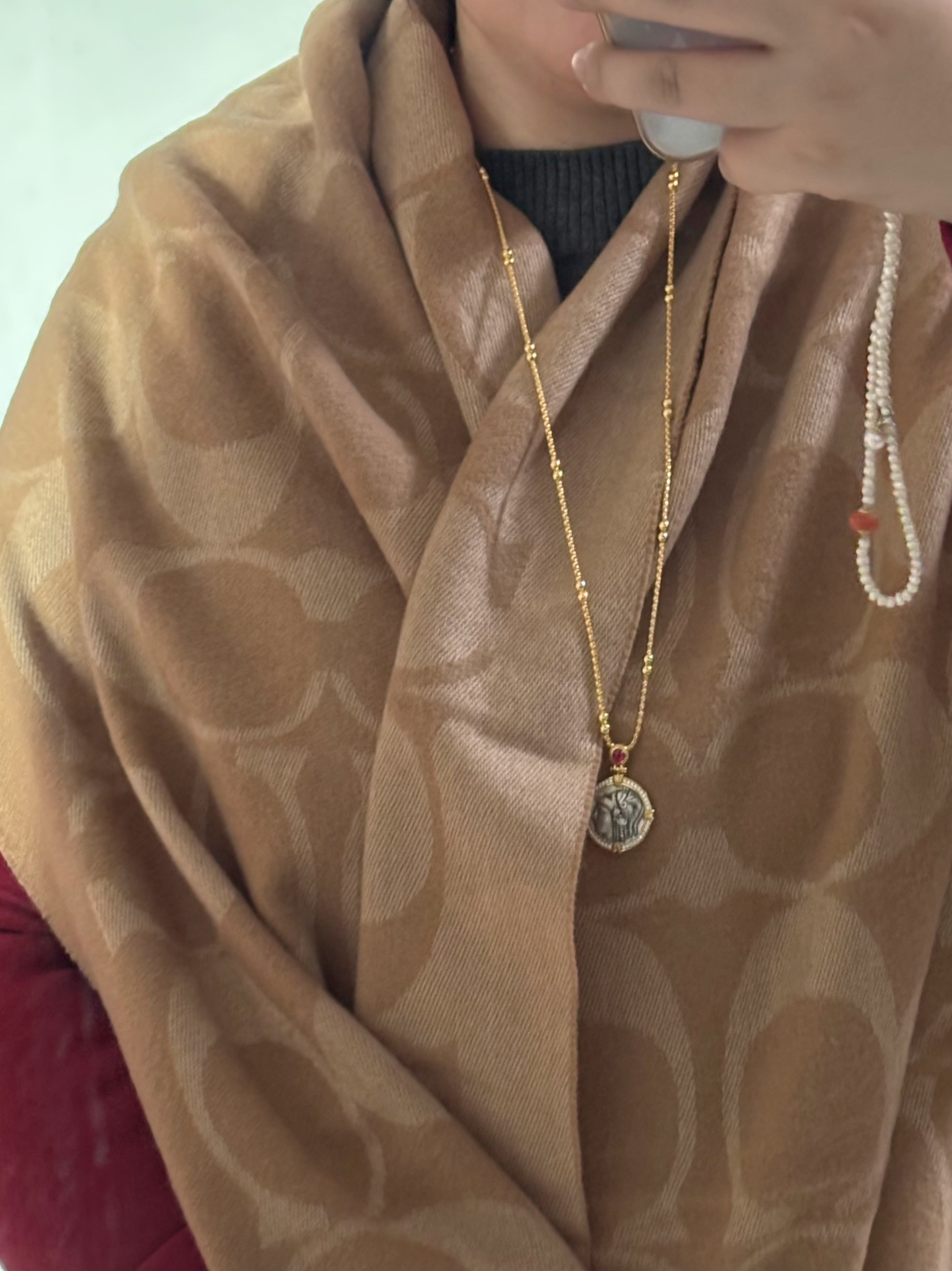 custom review-COACH Кашемир Вязаные Шарфы Унисекс CAMEL