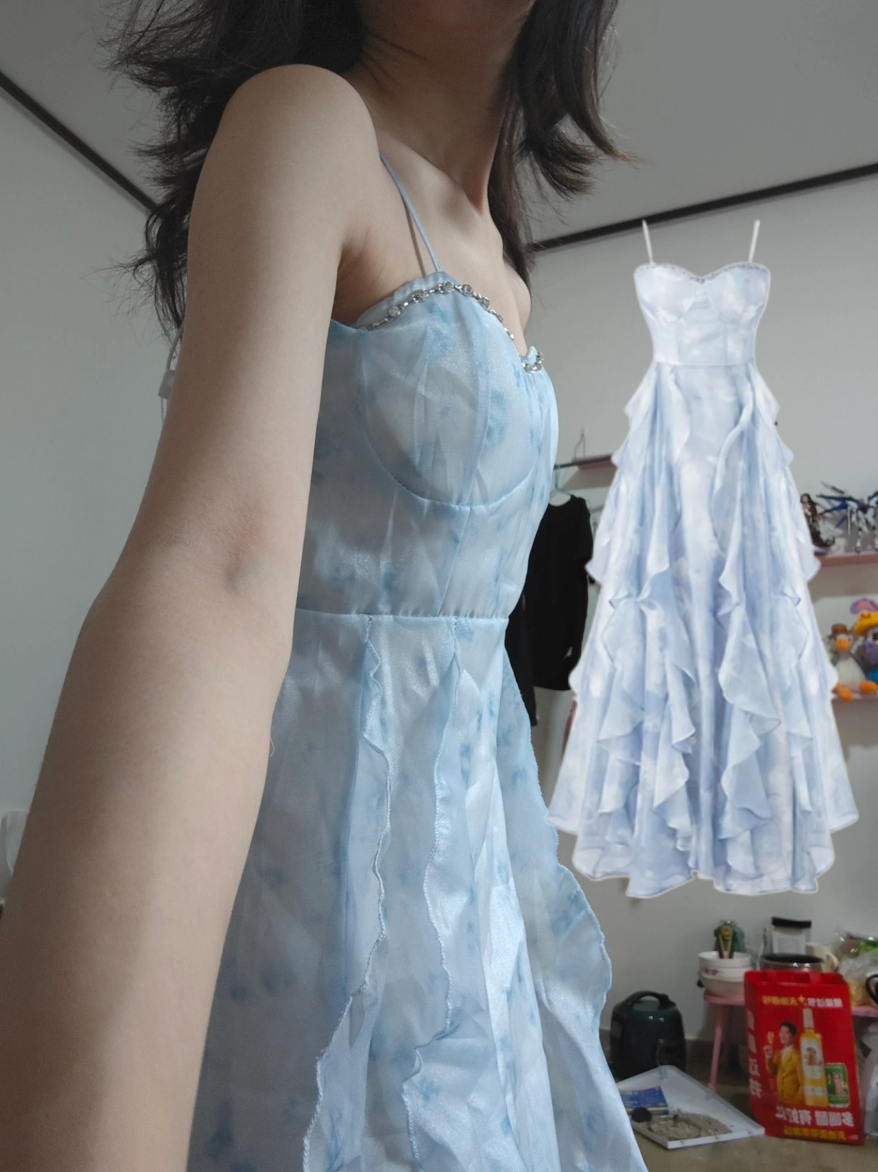 custom review-SUNSUNTOWN Синий Женские Слиплатья