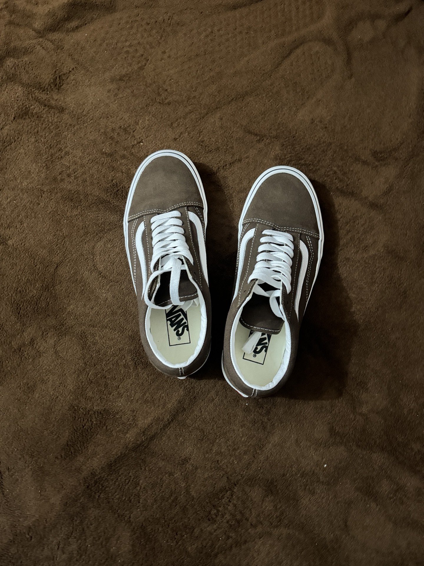 custom review-Vans Old Skool Collection Низкие Кроссовки для Скейтбординга Унисекс Коричневые