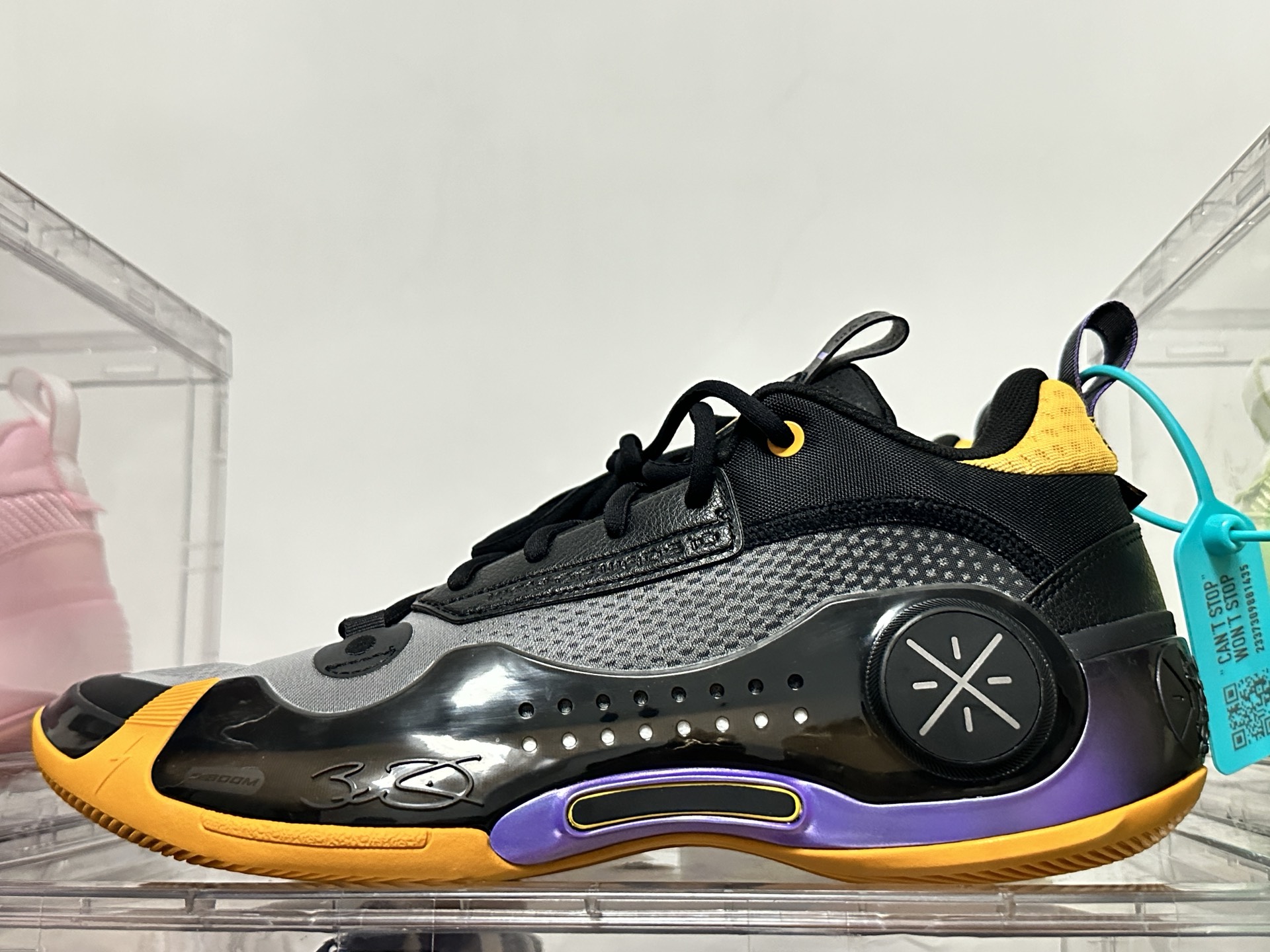 custom review-Подкладка WOW 10 Way of Wade 10 'Гостевой' Городской Джерси Амортизация Низкий Топ Баскетбольные Кроссовки Мужской Черный Желтый