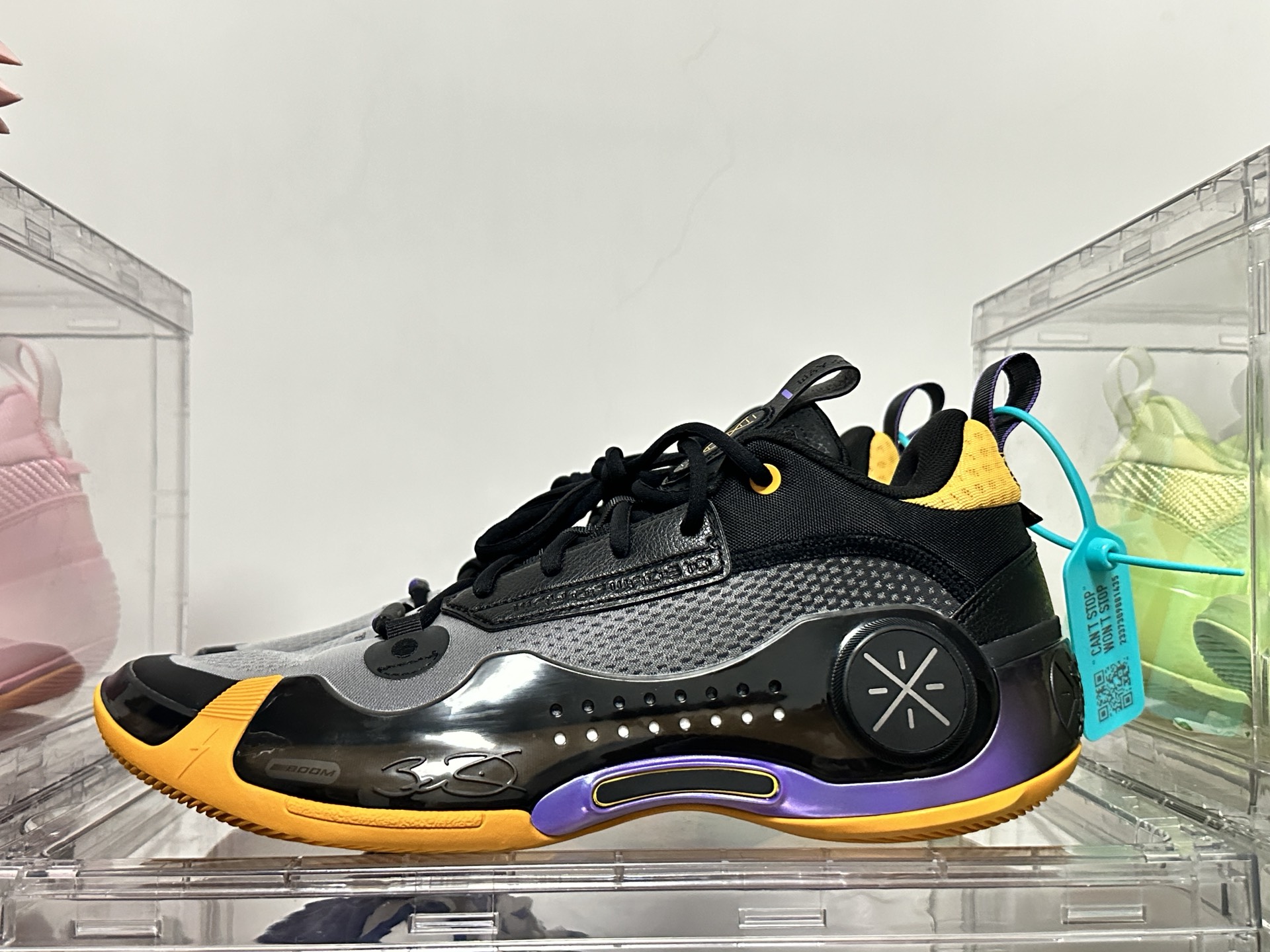 custom review-Подкладка WOW 10 Way of Wade 10 'Гостевой' Городской Джерси Амортизация Низкий Топ Баскетбольные Кроссовки Мужской Черный Желтый