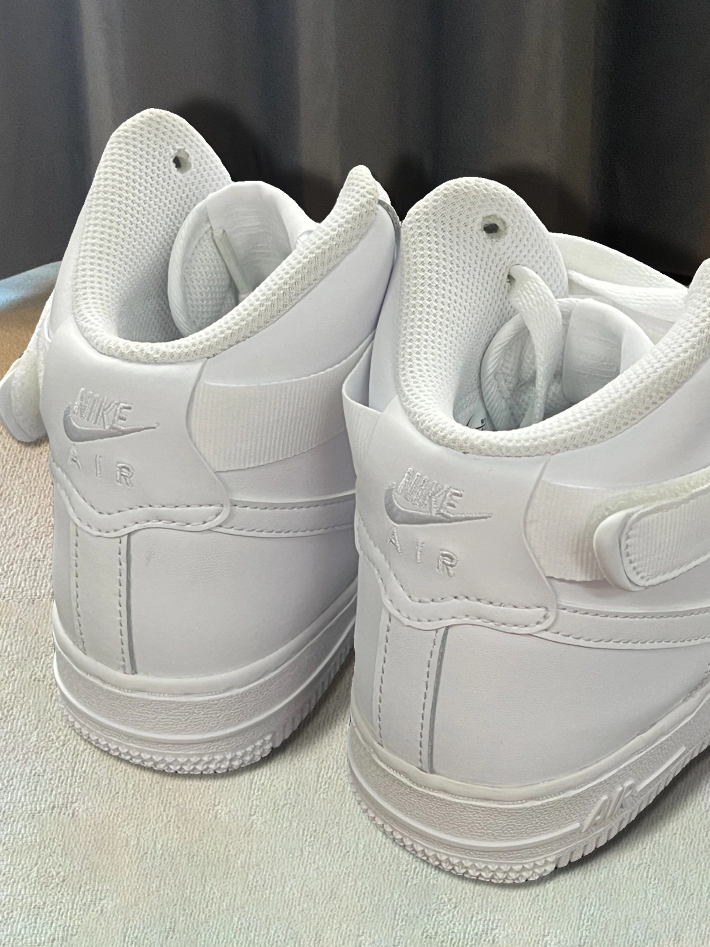 🍁nike air force 1纯白高帮板鞋:百搭神器👟❄