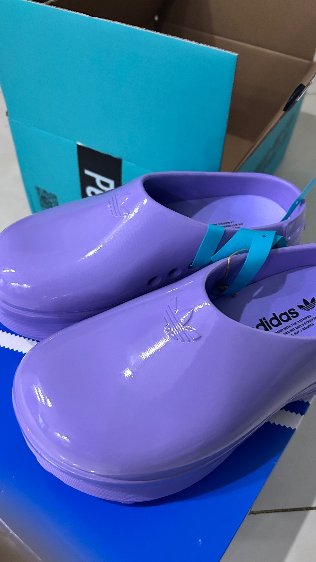 custom review-Adidas Originals AdiFOM Stan Smith Mule противоскользящие домашние тапочки женские фиолетовые