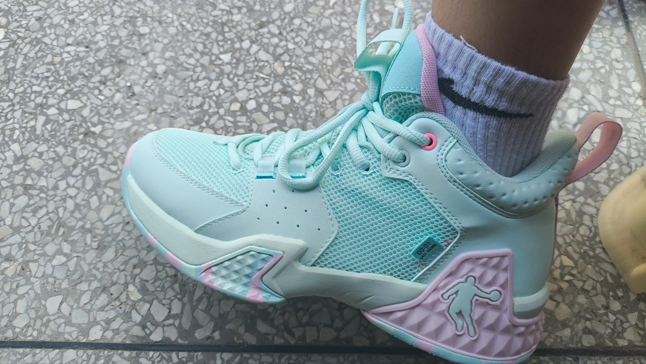 custom review-QIAODAN Kill Shot 1,0 Баскетбольные кроссовки Низкий Топ Вишневый Цветок Рябь Мужской