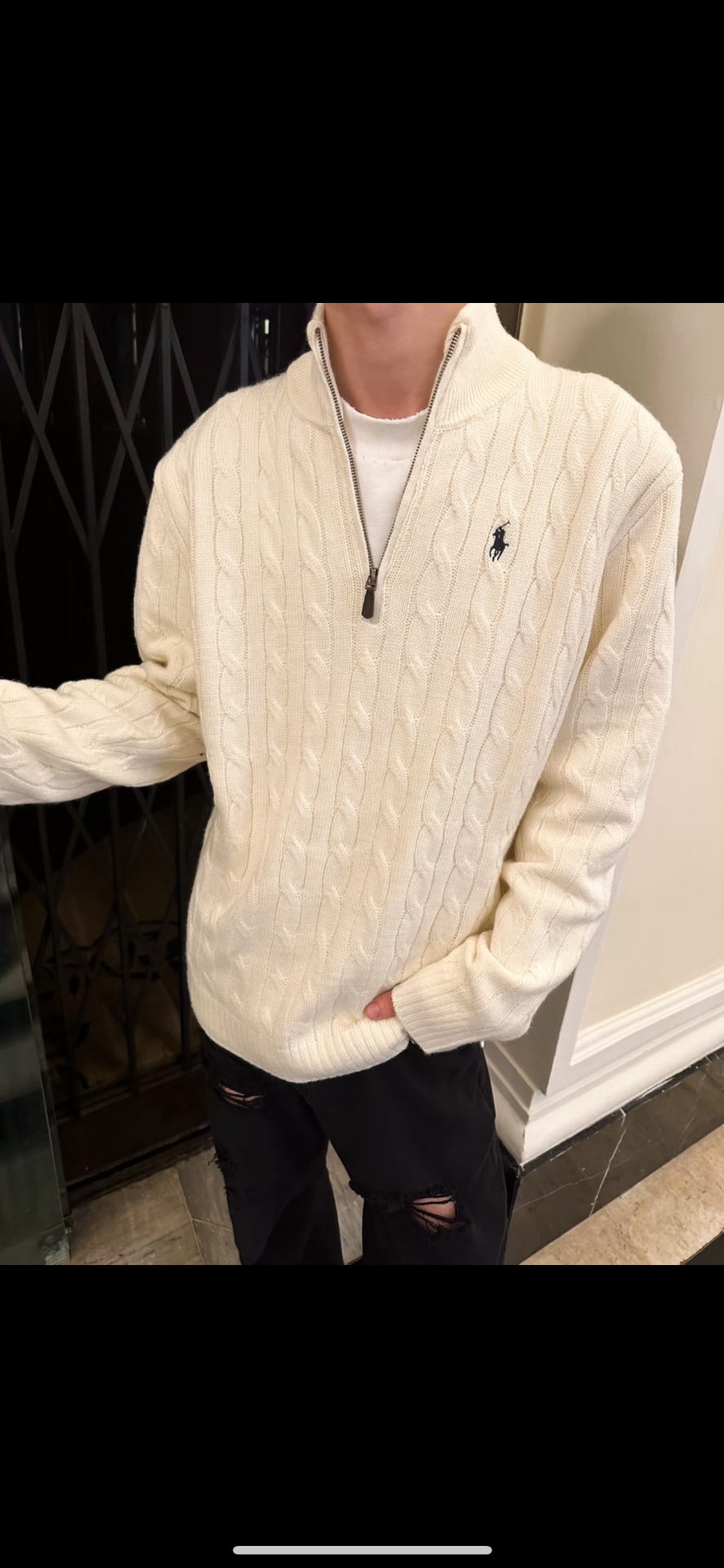 custom review-Polo Ralph Lauren SS22 Свитер Мужской Серый