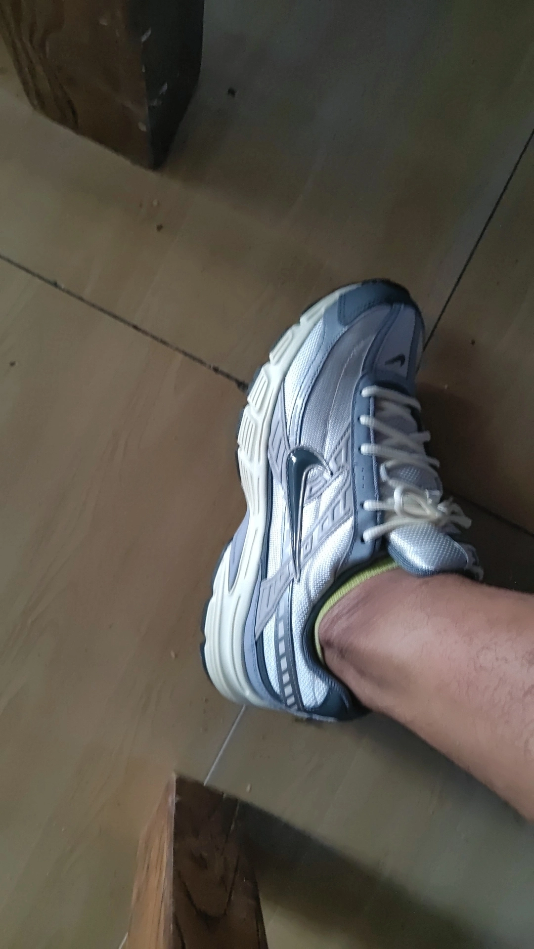 custom review-Nike Initiator Slip Resistant Abrasion Resistant Дышащий Низкий Топ Casual Мужской Серый Белый