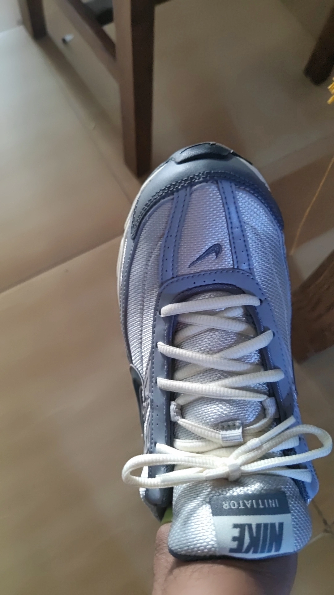 custom review-Nike Initiator Slip Resistant Abrasion Resistant Дышащий Низкий Топ Casual Мужской Серый Белый