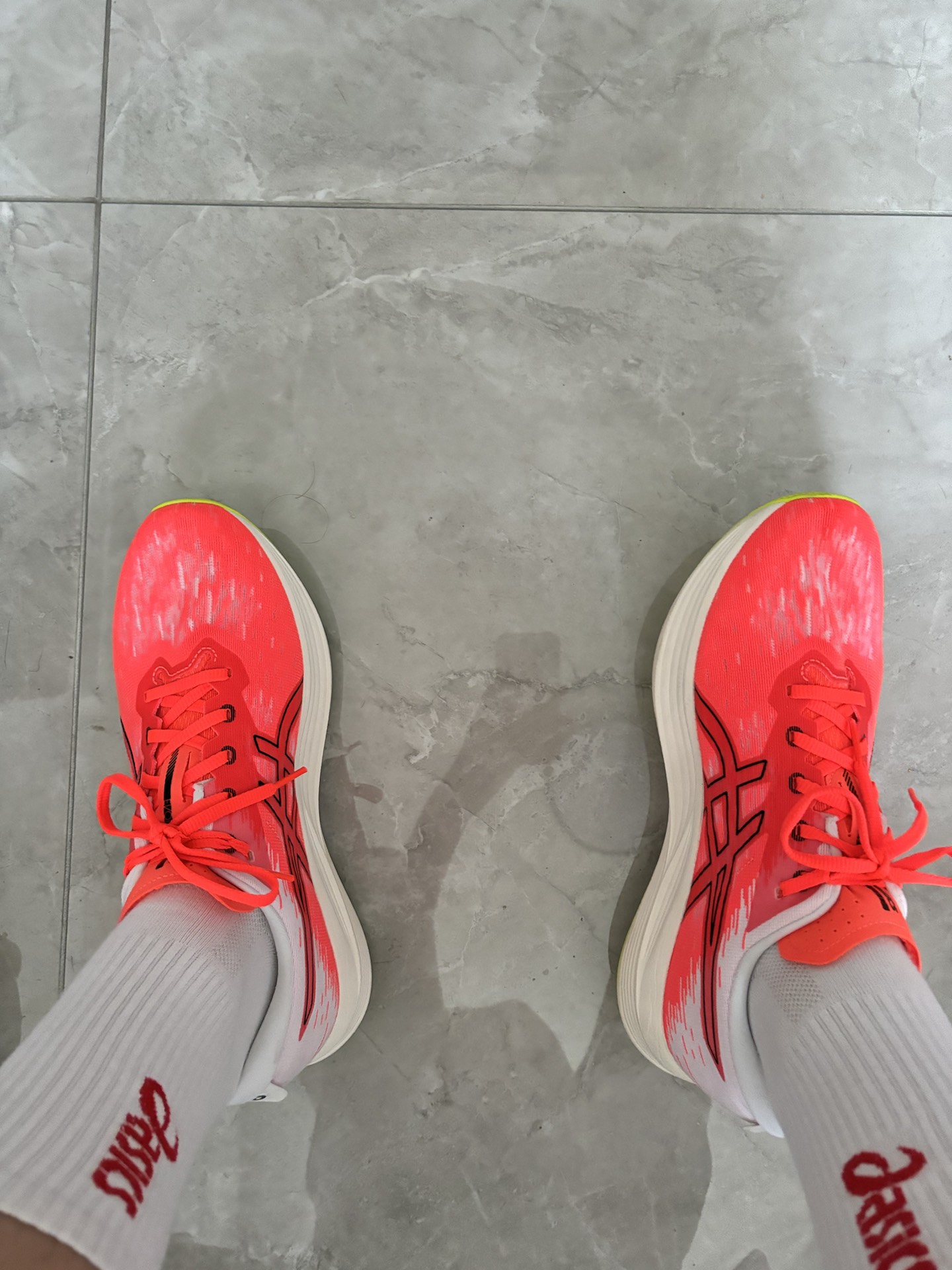 custom review-ASICS EvoRide Speed 2 Амортизация Низкий Топ Марафон Беговые Кроссовки Мужские Красный Белый