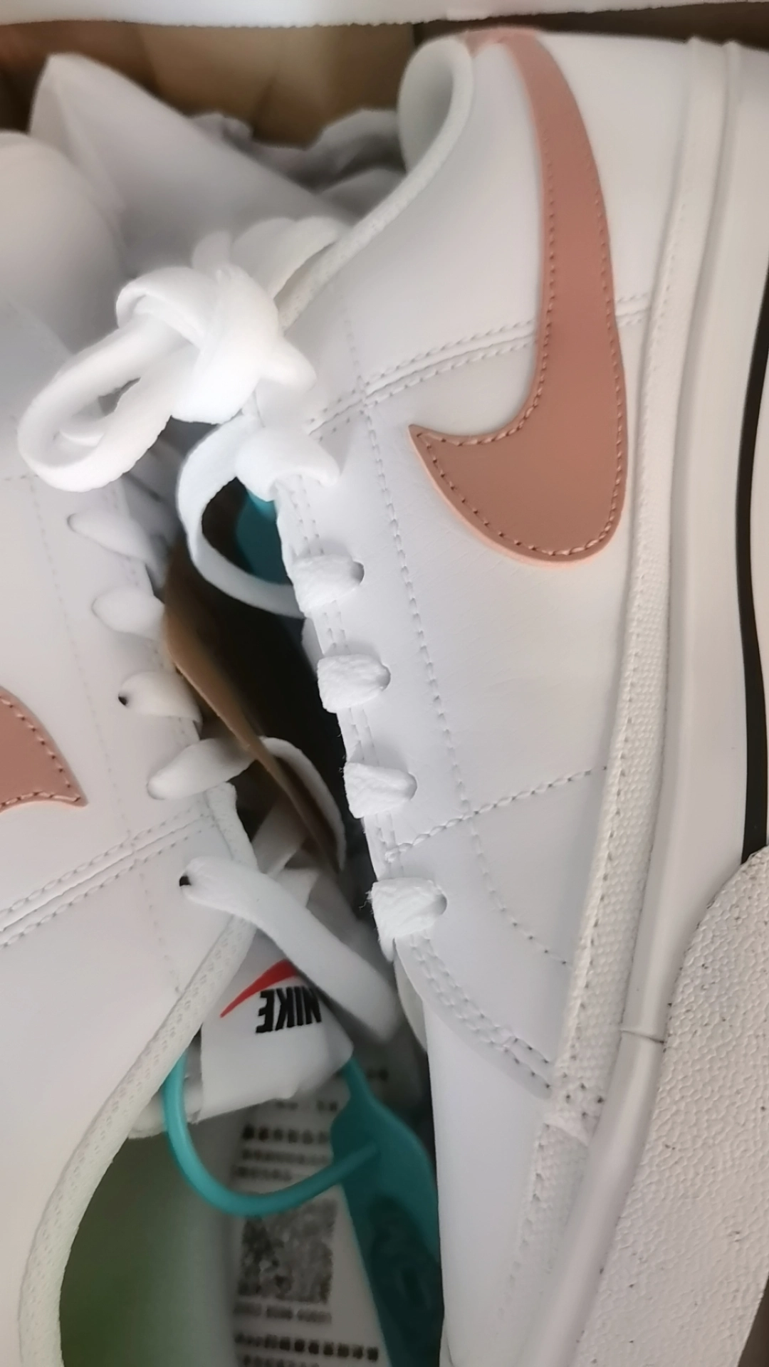 custom review-Nike Court Legacy Next Nature Износостойкий И Легкий Низкий Топ Кроссовки для скейтбординга Женские Белые Розовые