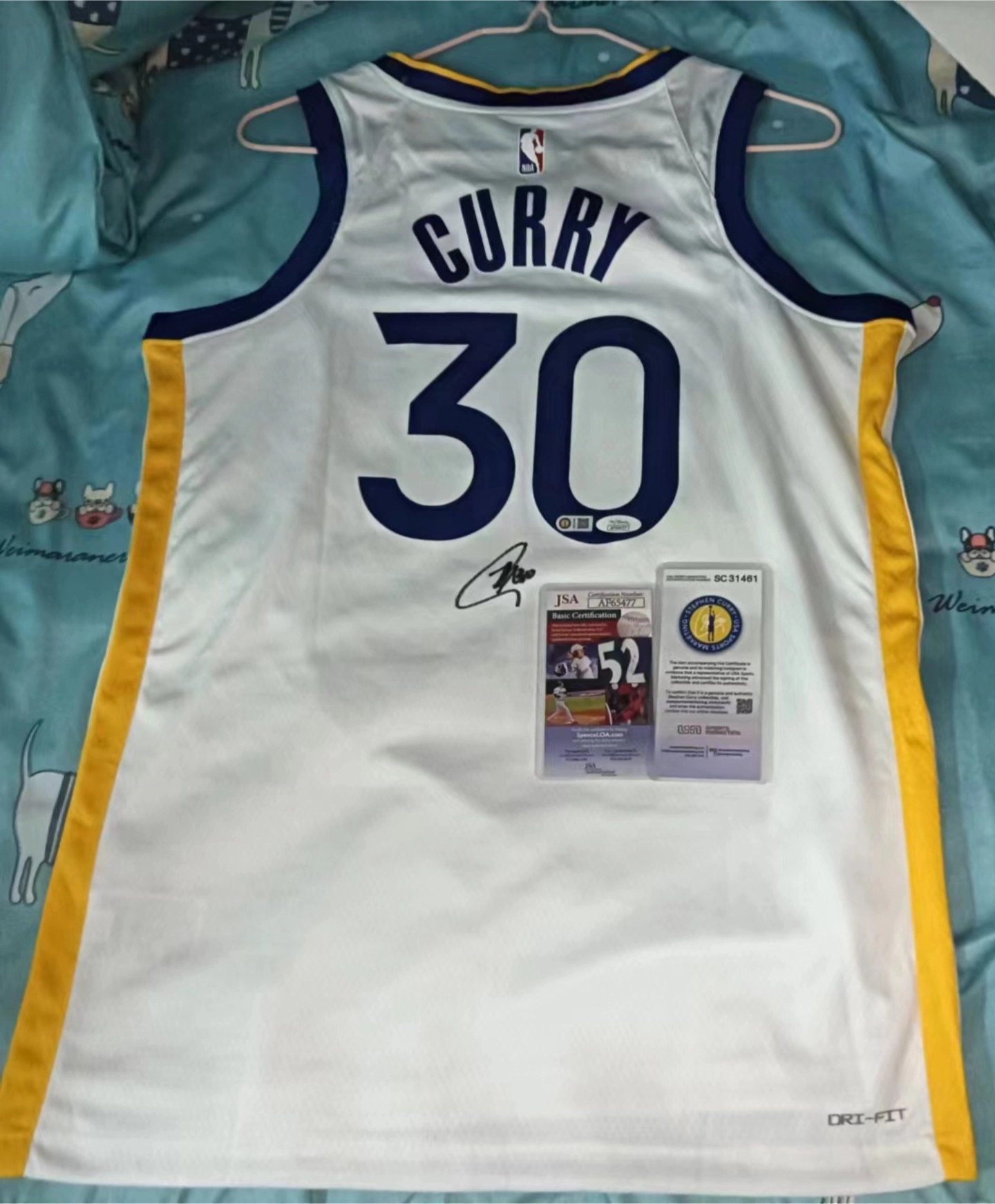 nba亲签球衣 #聊聊我爱的球衣 #库里球衣 #库里球衣很帅 #库里签名