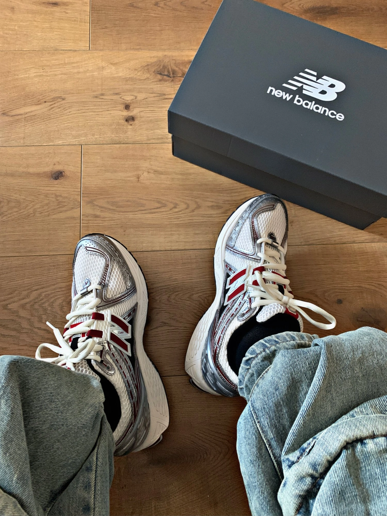 custom review-New Balance 1906R Silver Classic Crimson