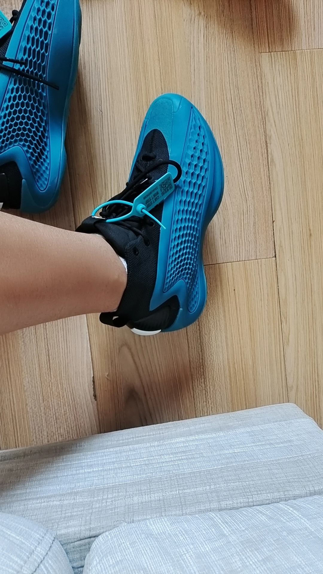 custom review-Adidas A.E. 1 'Anthony Edwards 1' MID Баскетбольные кроссовки Unisex Синий Черный