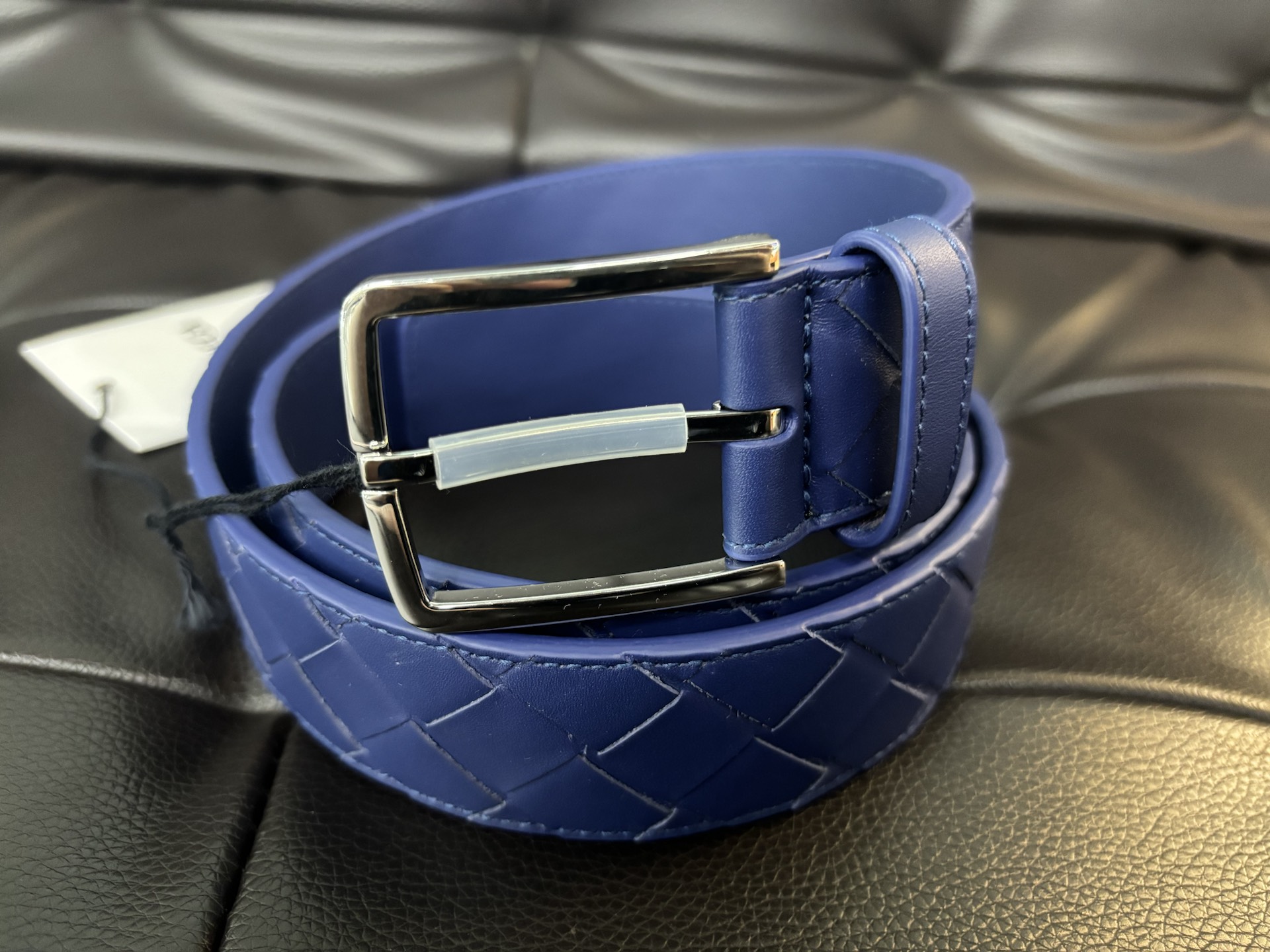 bv男款深蓝色腰带 宽3.5cm