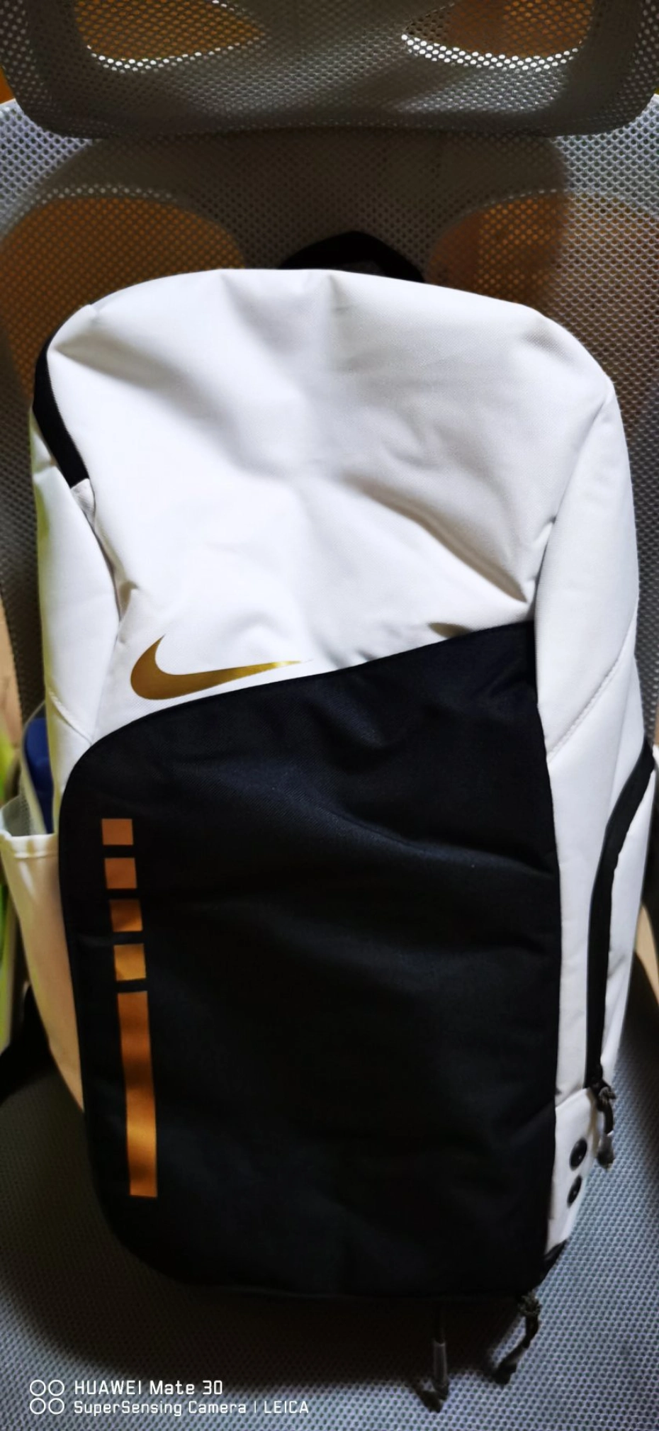 custom review-Nike Hoops Elite 32L Backpack White/Gold/Black