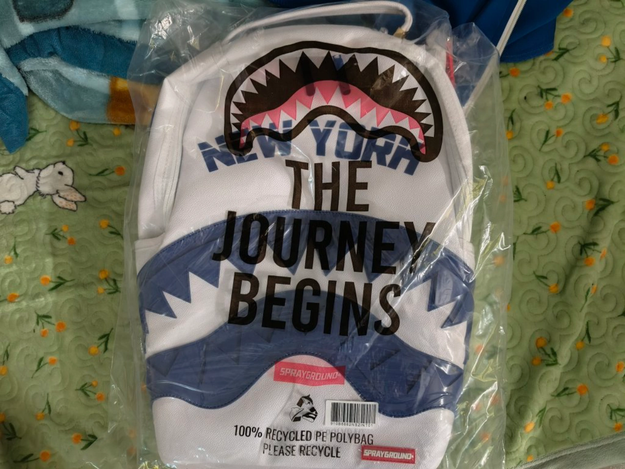 custom review-SPRAYGROUND Рюкзак из ПВХ большой унисекс натуральный белый
