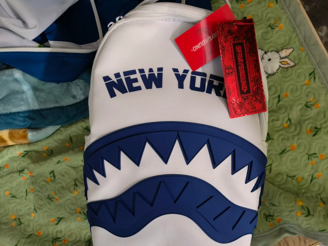 custom review-SPRAYGROUND Рюкзак из ПВХ большой унисекс натуральный белый