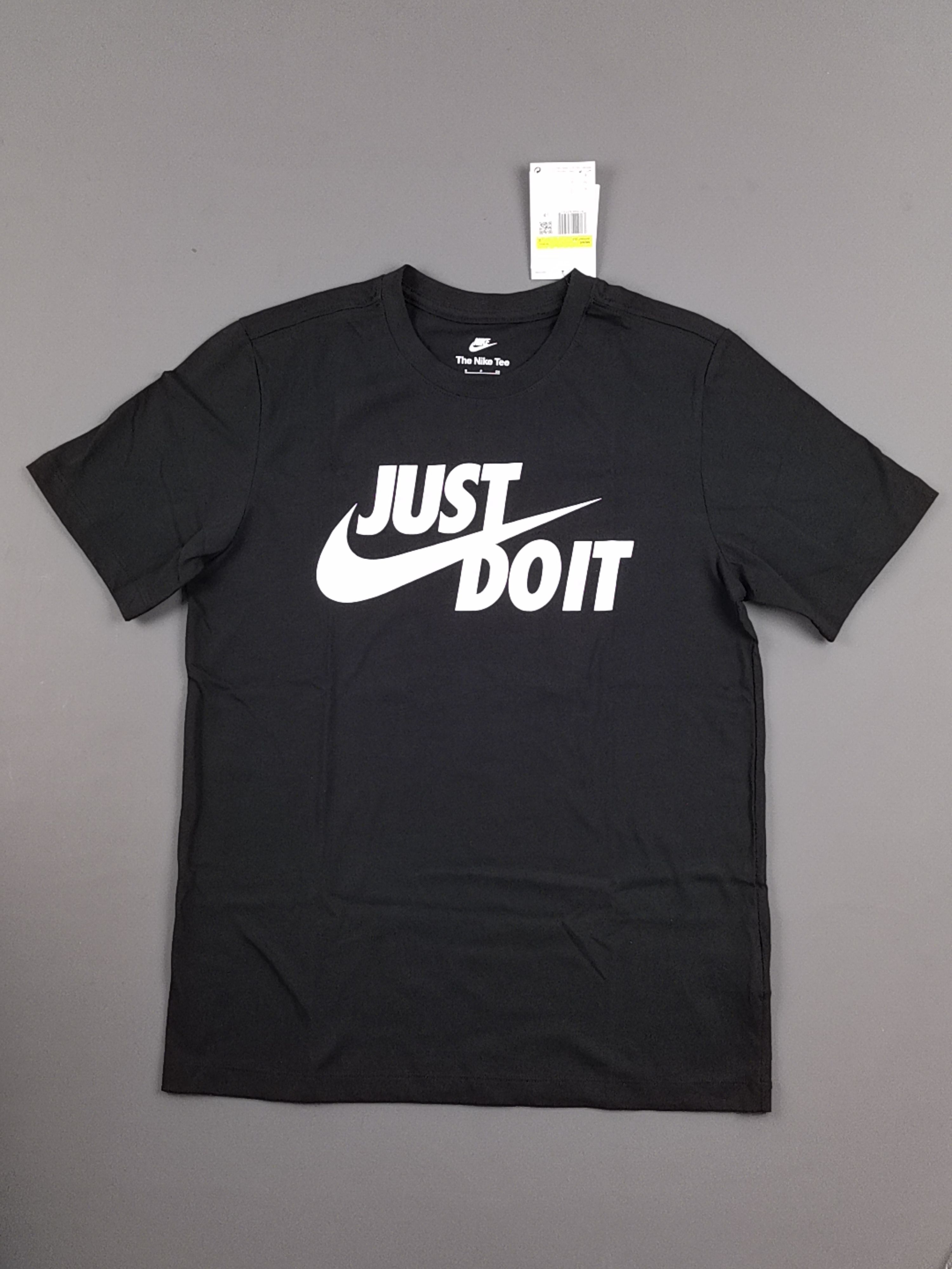 s码 nike just do it 字母印花圆领套头短袖t恤 男款 黑色
货号ar