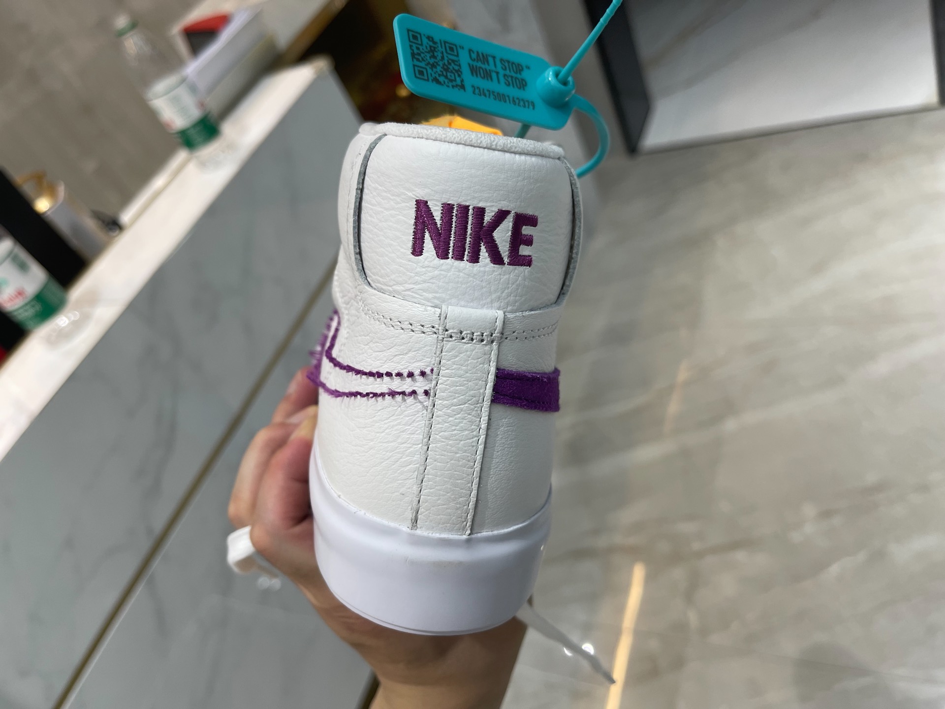 custom review-Nike SB Zoom Blazer MID Edge L MID Топ Скейтборд Кроссовки Унисекс Белый Фиолетовый