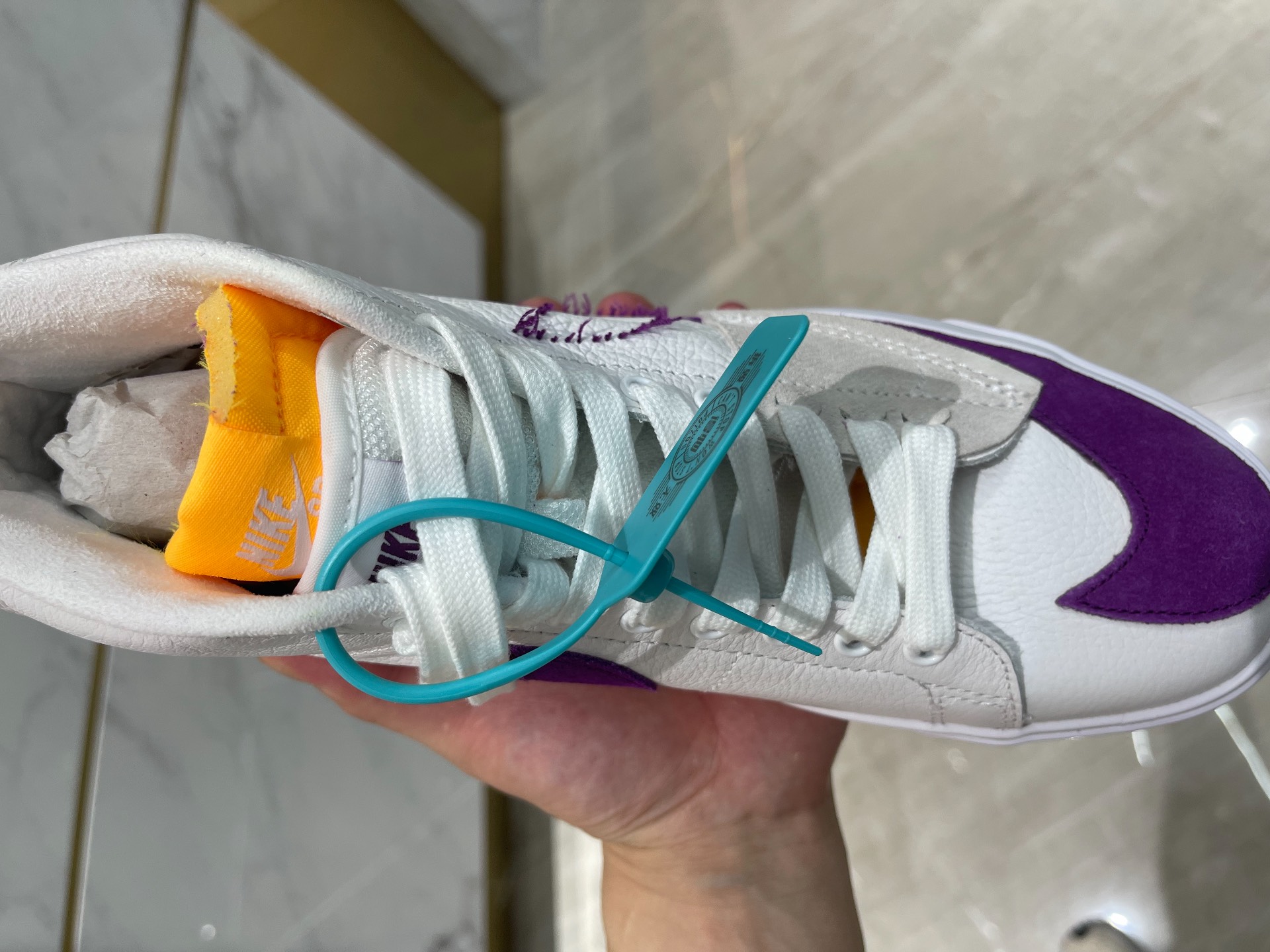 custom review-Nike SB Zoom Blazer MID Edge L MID Топ Скейтборд Кроссовки Унисекс Белый Фиолетовый