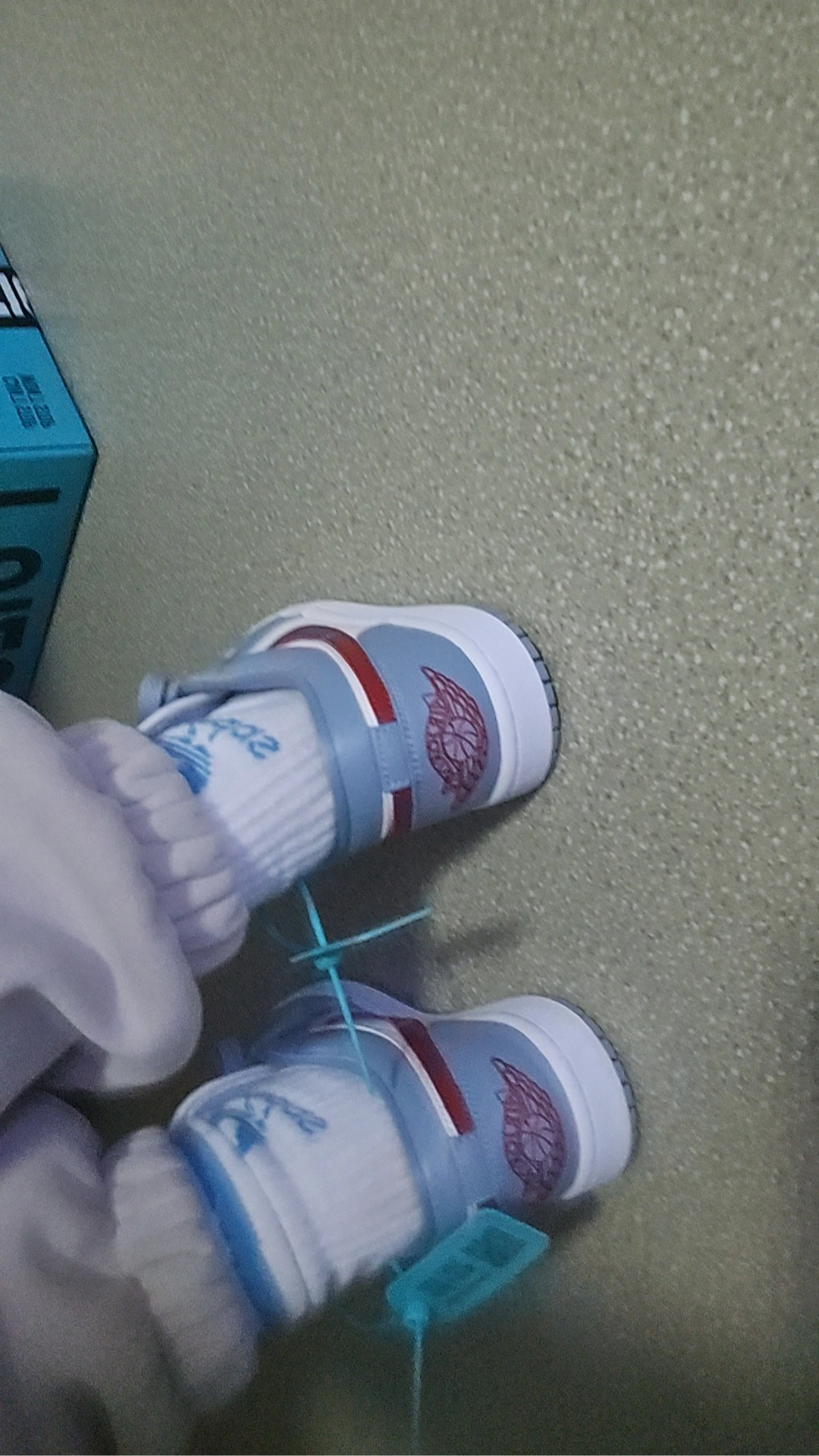 custom review-Jordan Air Jordan 1 Low Синий GREY Dune Красный Low Топ Винтажные баскетбольные кроссовки Женские Сине-белый