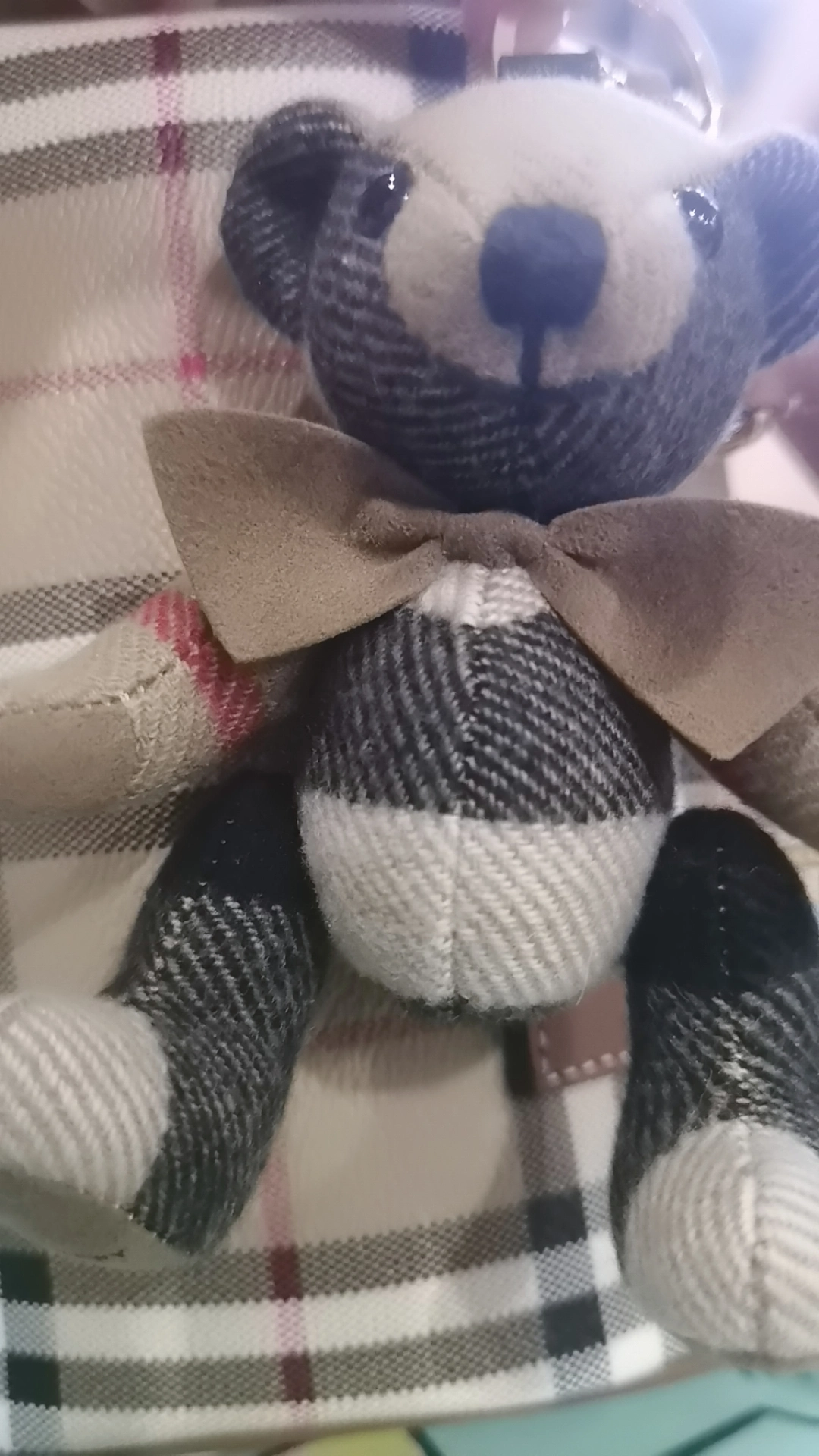 custom review-Burberry Брелок В Виде Медвежонка Thomas Фурнитура Из Блестящего Металла