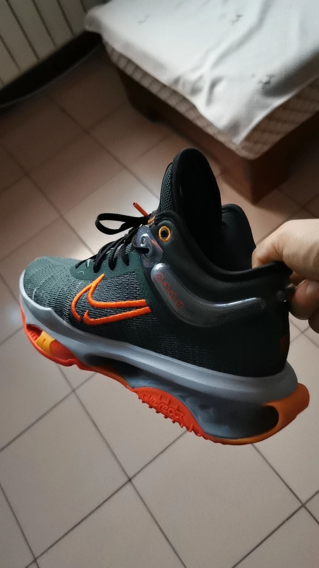 custom review-Nike Air Zoom g.T. Jump 2 EP Low Топ Баскетбольные кроссовки Мужской Зеленый оранжевый